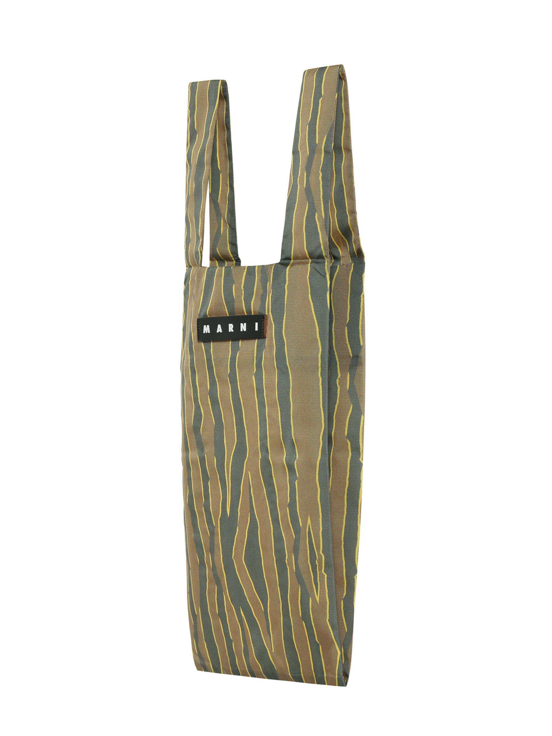 ストーングリーン(ゼブラ オリーブ) MARNI MARKET ARCHIVE FABRIC TOTE 