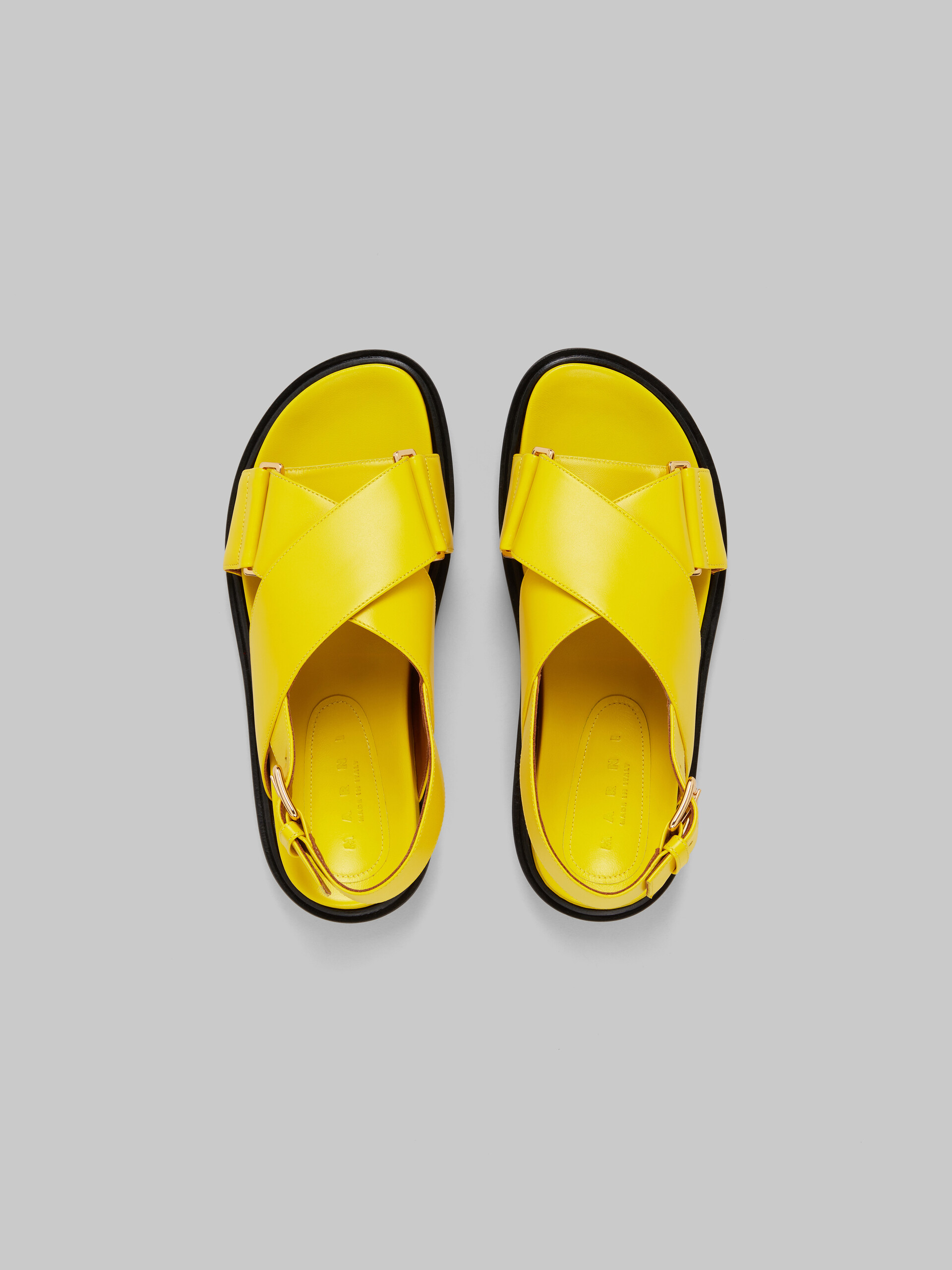 Yellow leather Fussbett - Sandals - Image 4