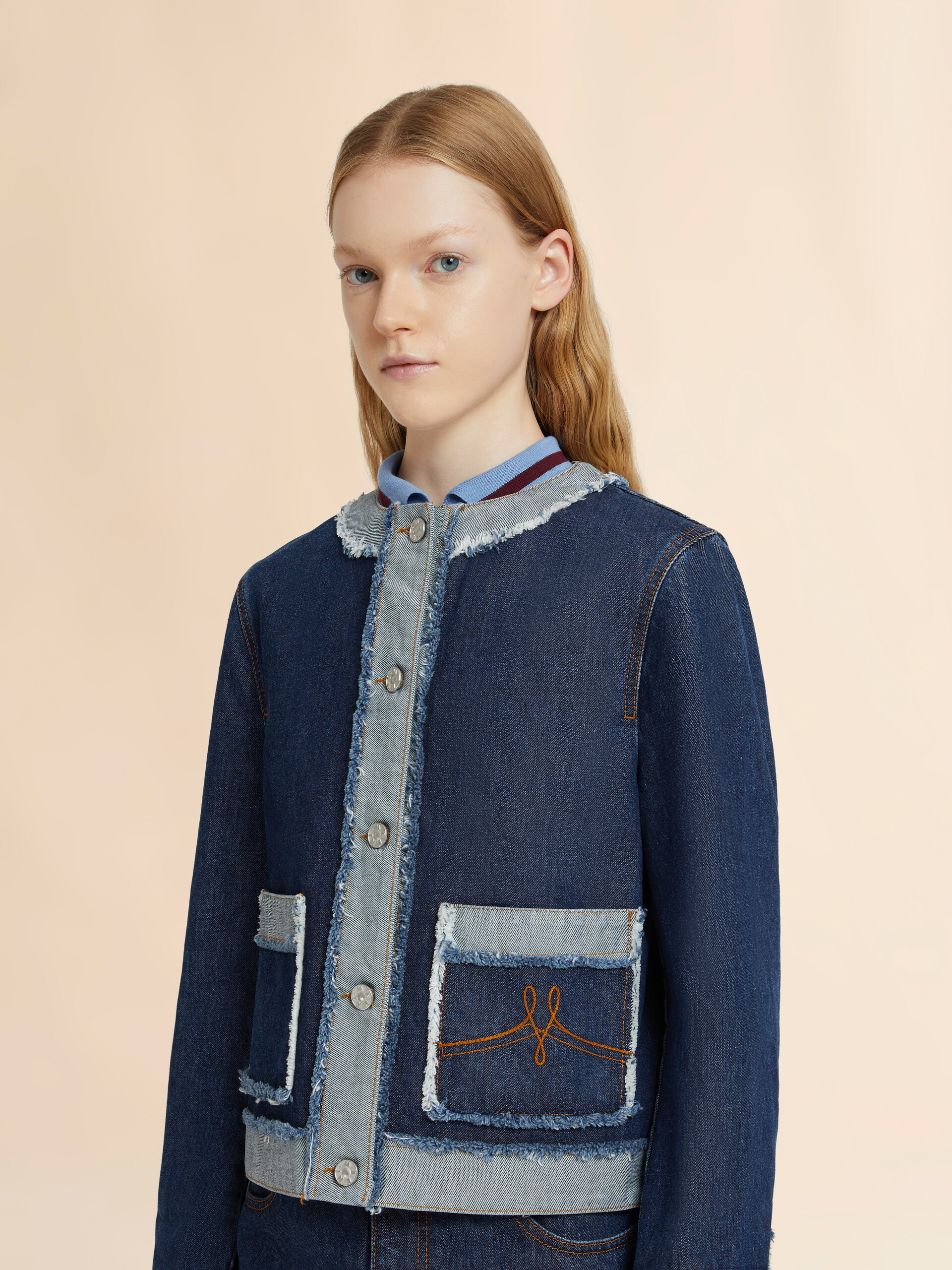 Blue denim inside-out jacket - Jackets - Image 4