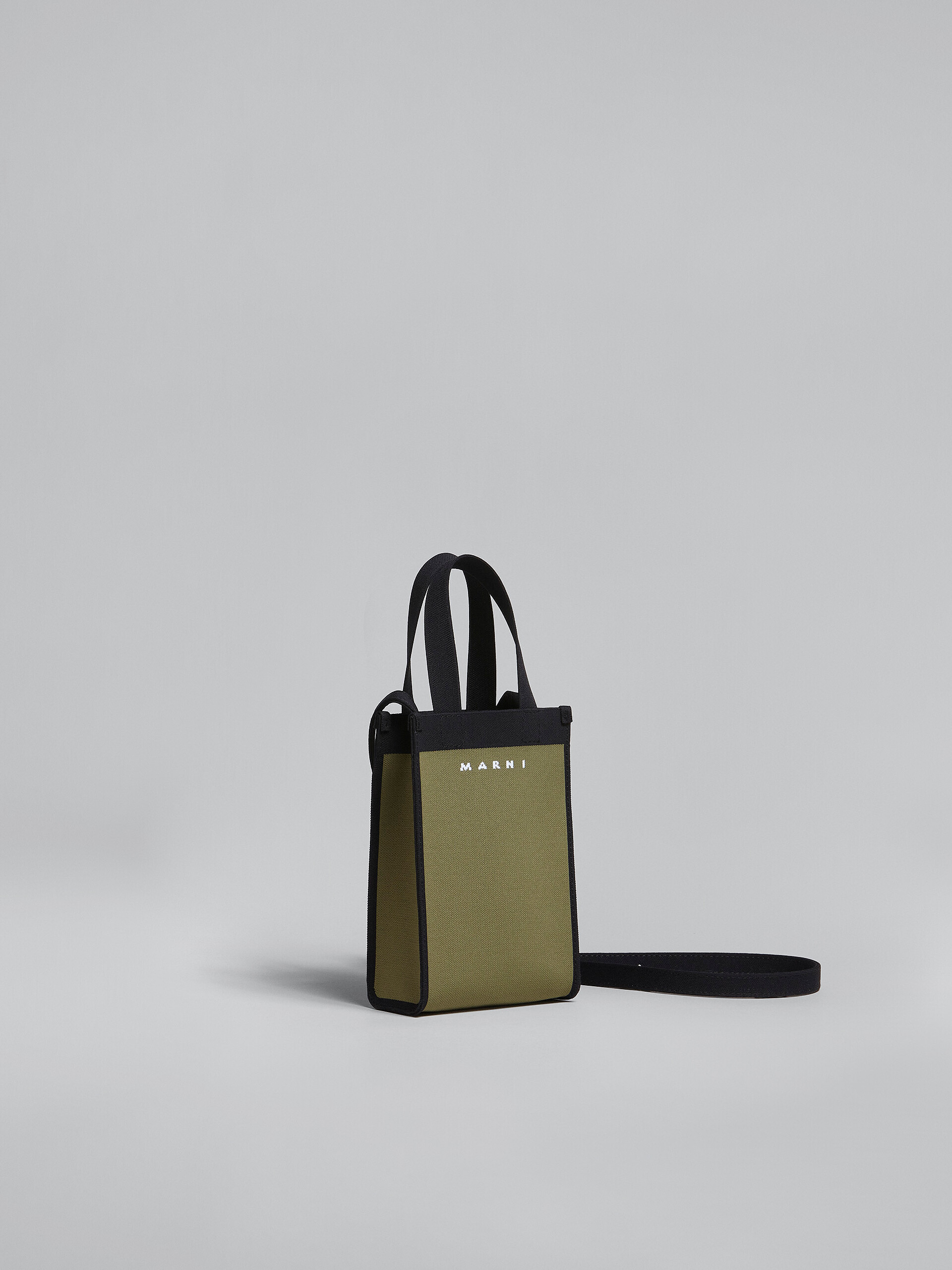 Green and black jacquard shoulder bag - Shoulder Bags - Image 6