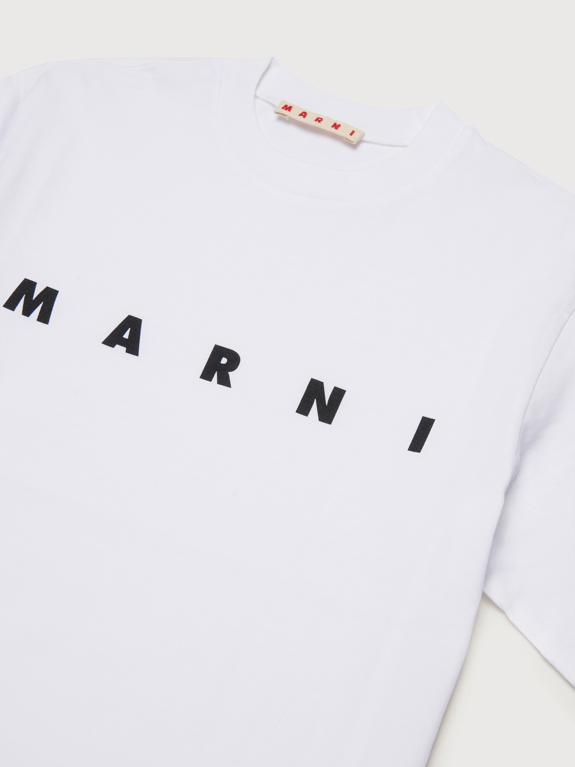 Off-white cotton t-shirt with logo - T-shirts - Image 3