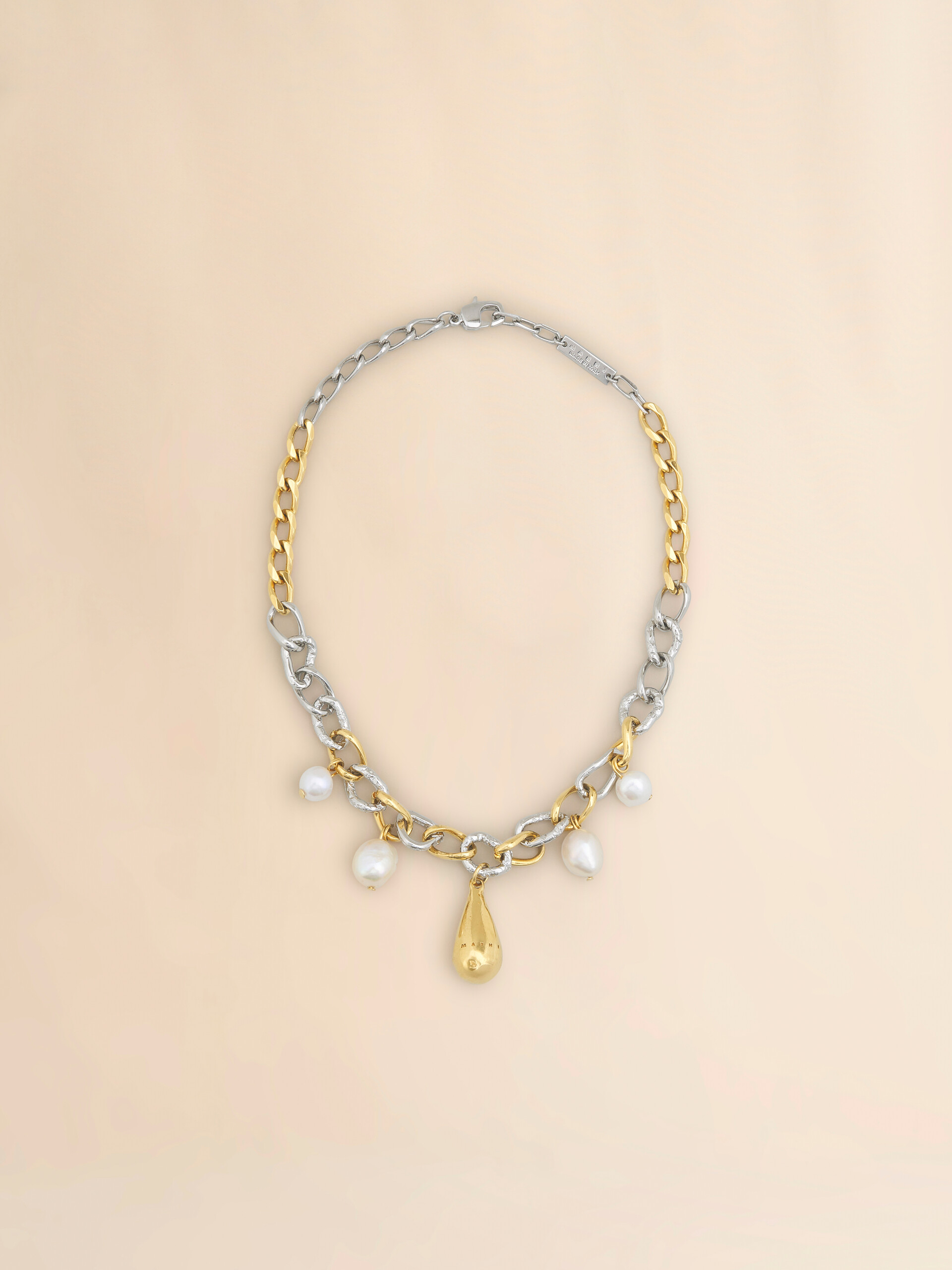 Collana a catena con perle - Collana - Image 1