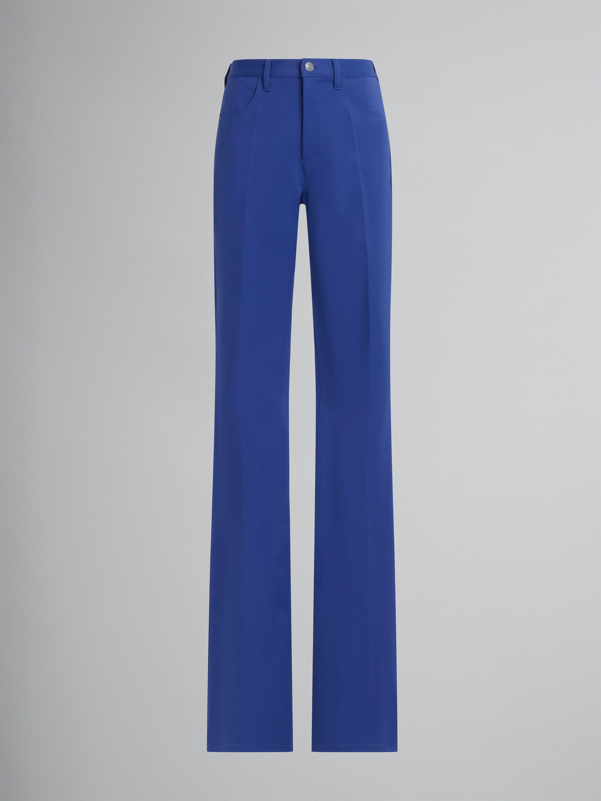 Purple velvet trousers - Pants - Image 1