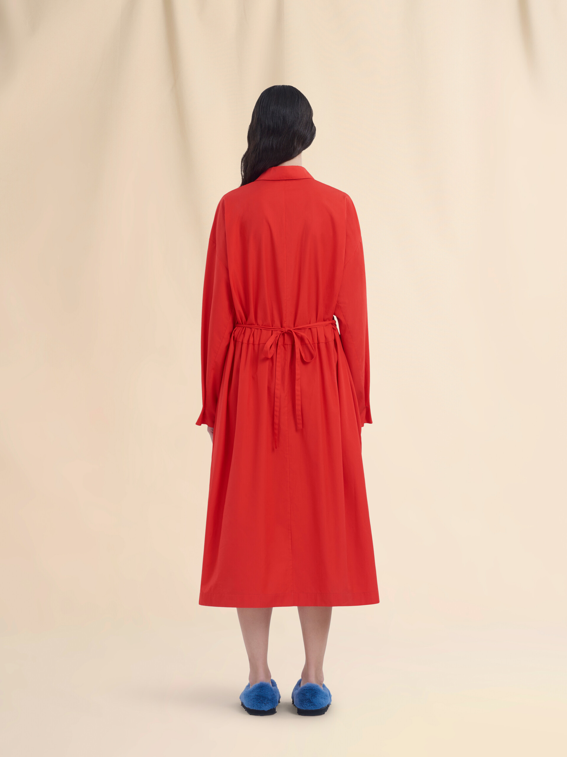 Organic cotton shirt dress with Marni Symbol - Dresses - Image 3