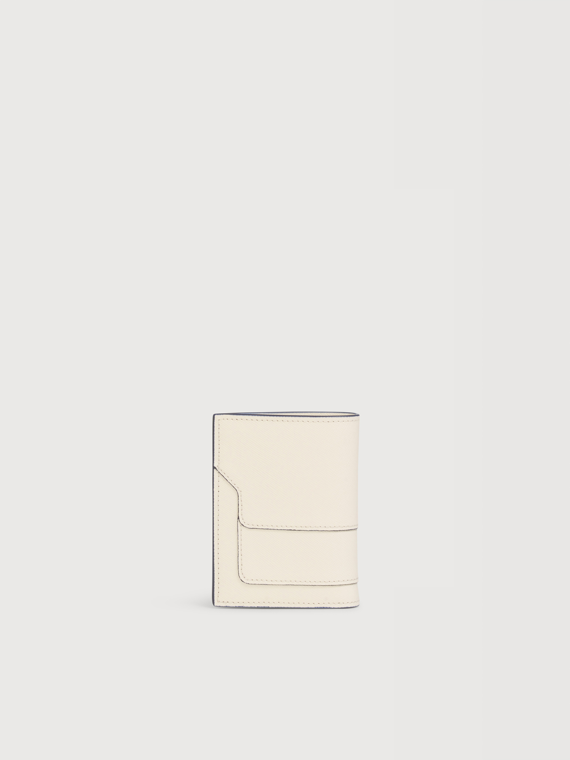 ホワイト サフィアーノレザー二つ折りウォレット | Marni
