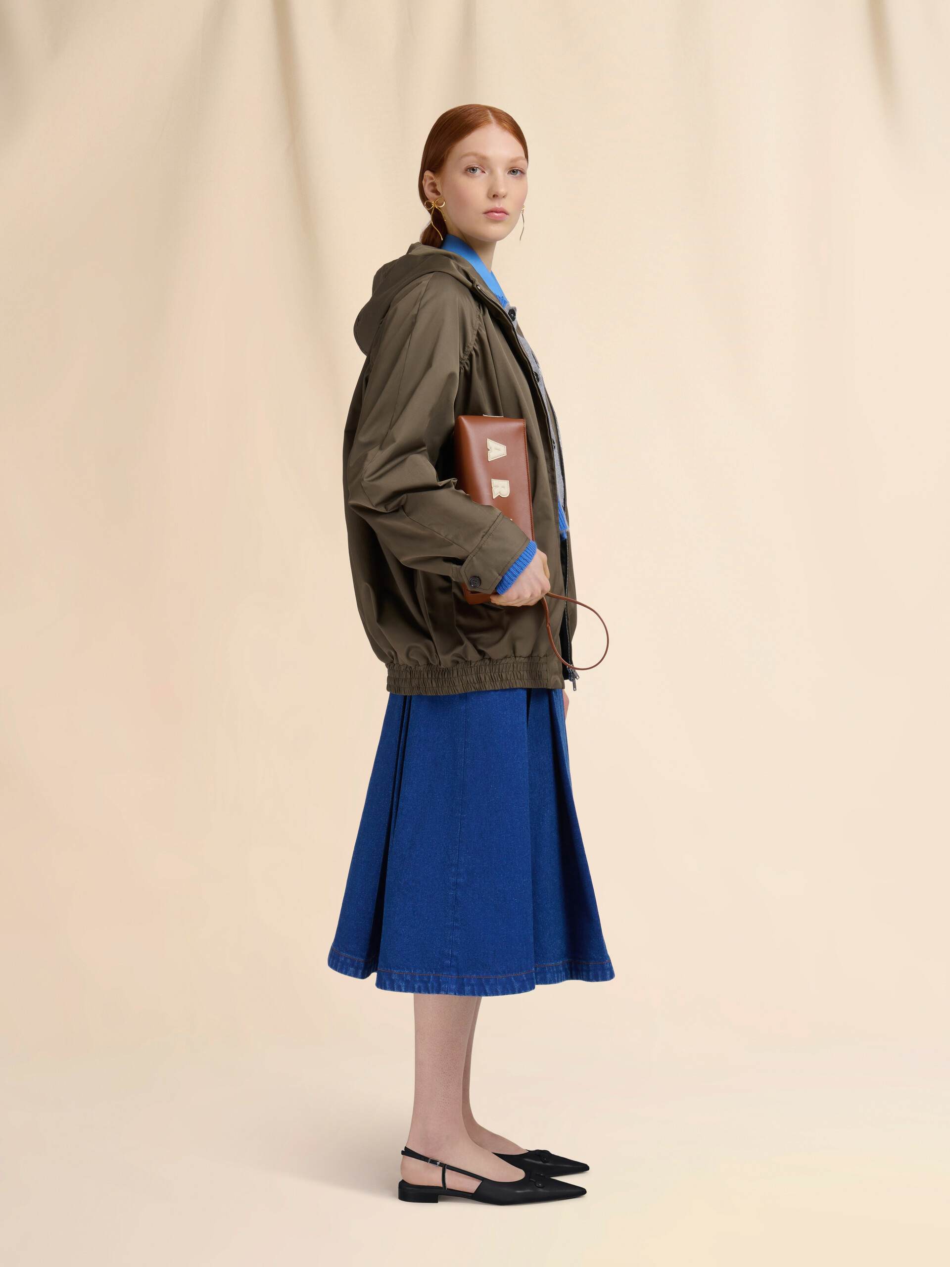 Blue organic poplin shirt with Marni Mending - Shirts - Image 5