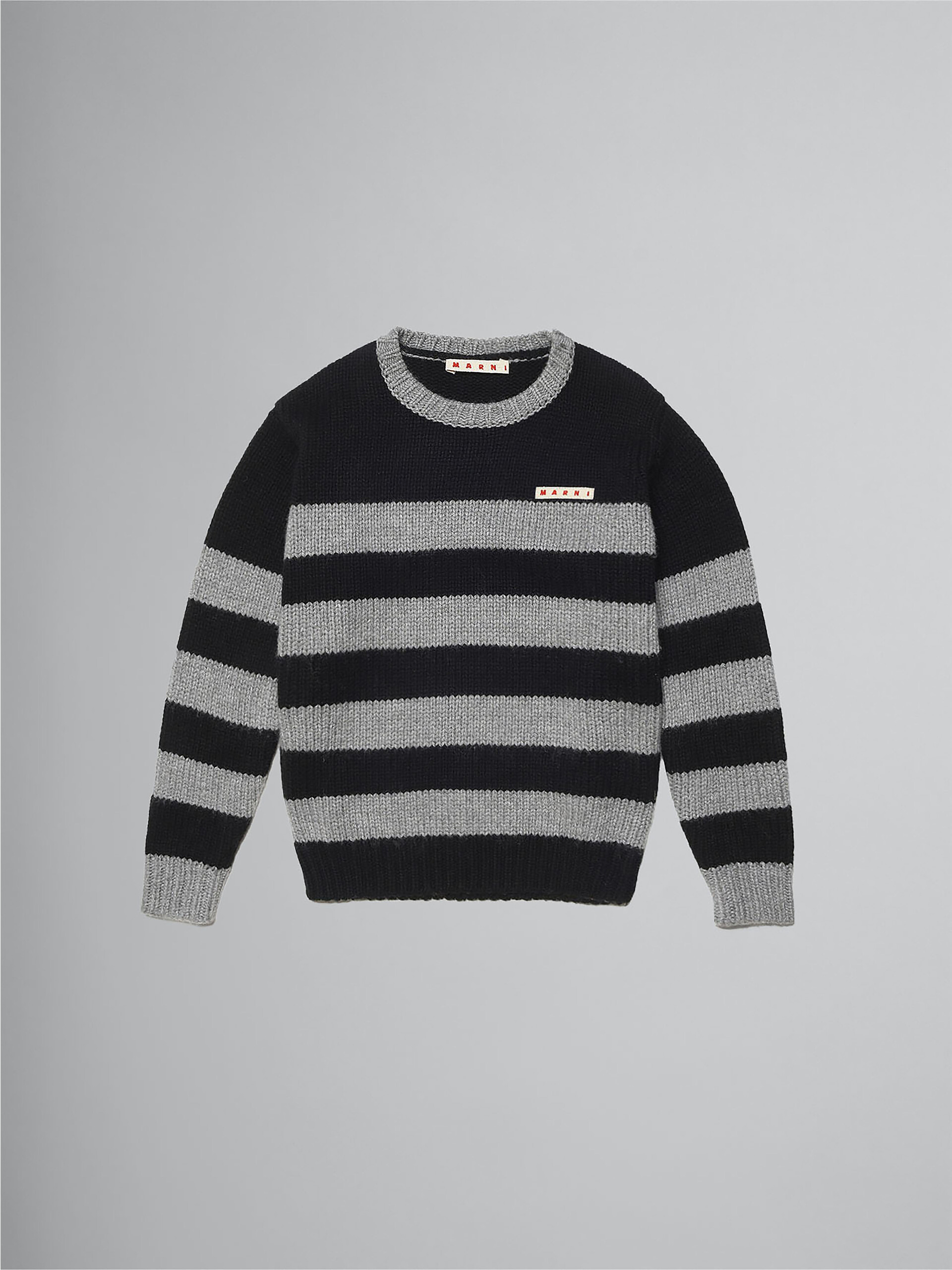 Striped crewneck jumper - Knitwear - Image 1