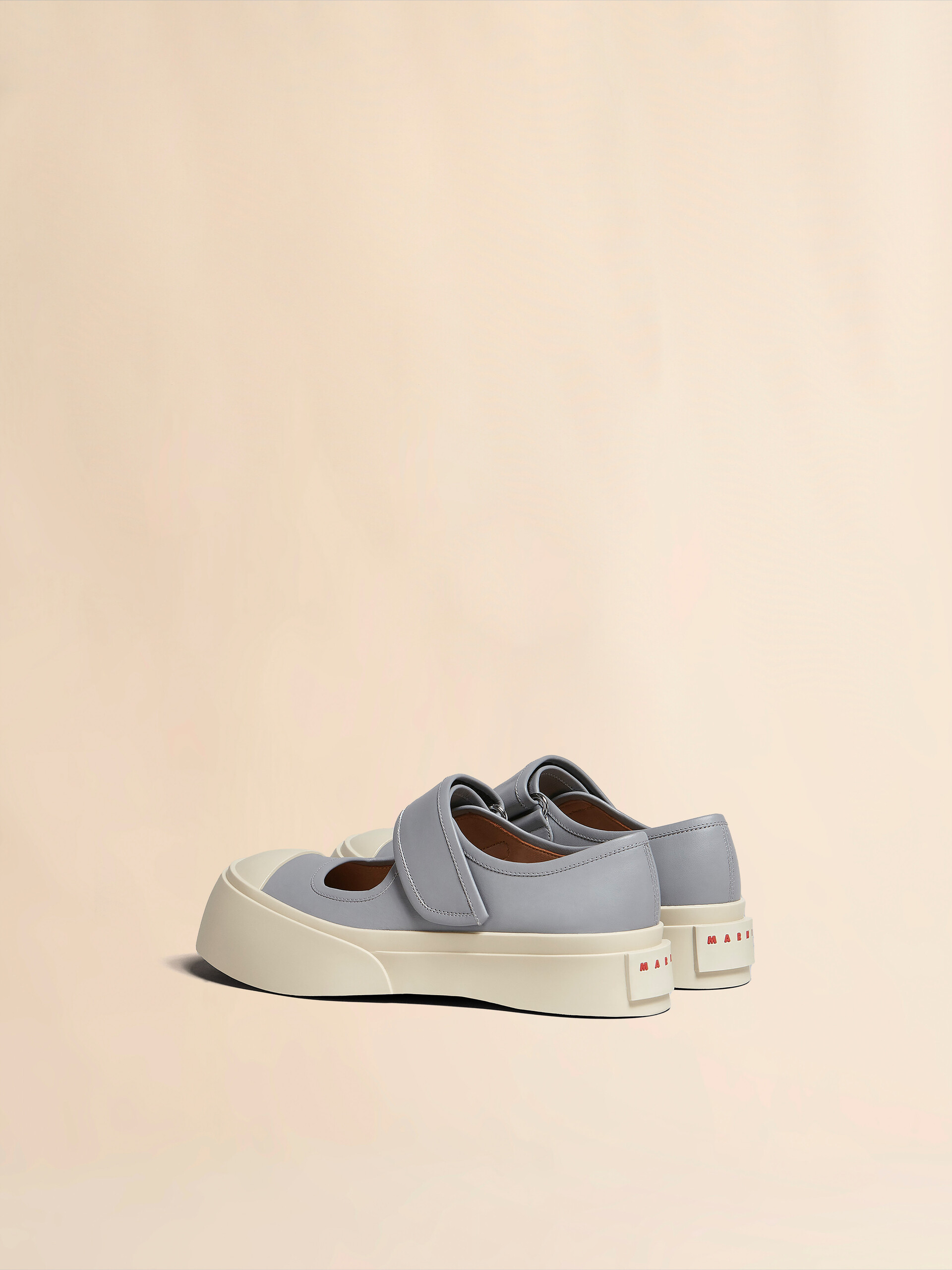 Light blue nappa leather Mary Jane sneaker - Sneakers - Image 3
