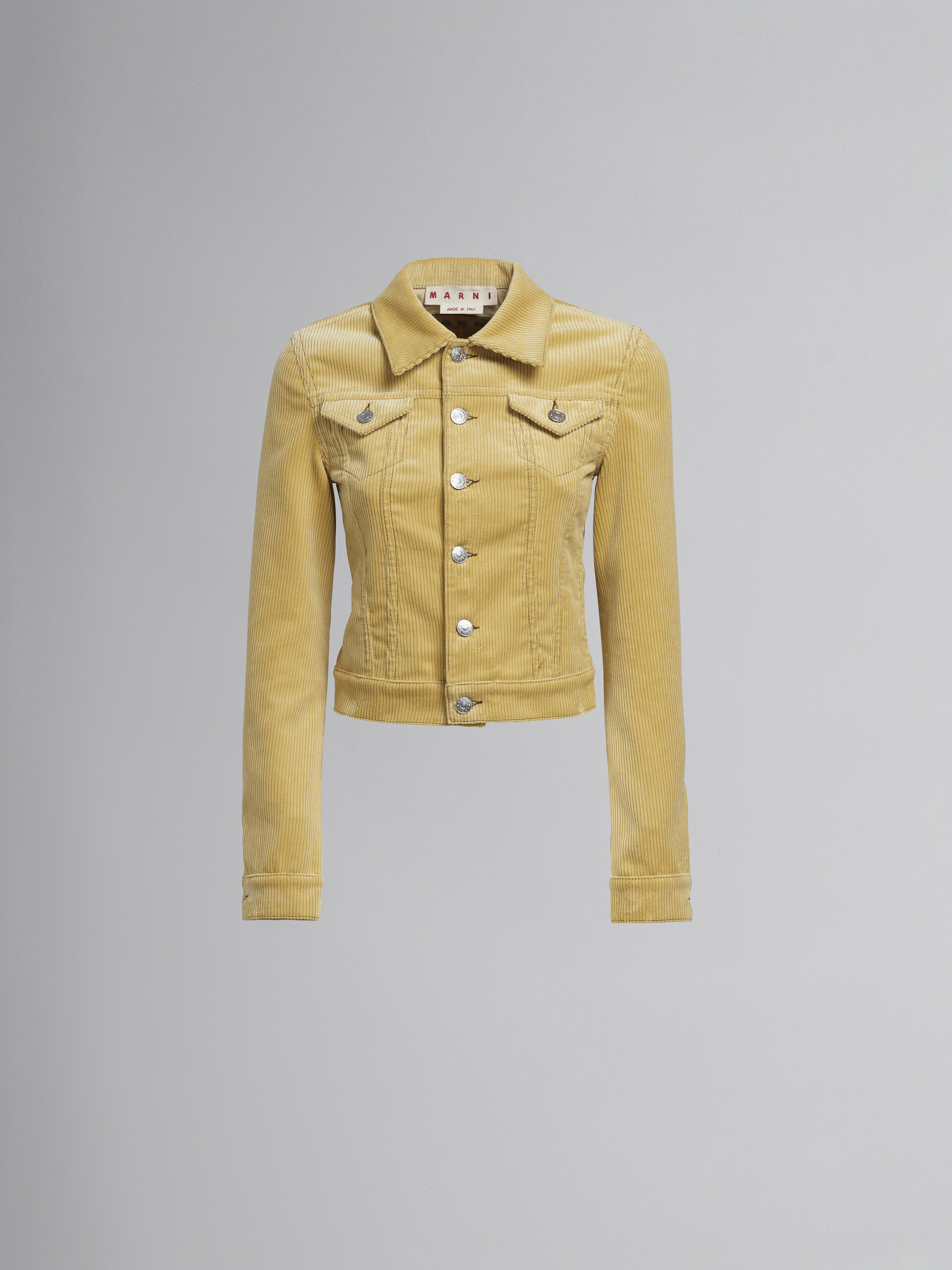 Light yellow corduroy jacket | Marni