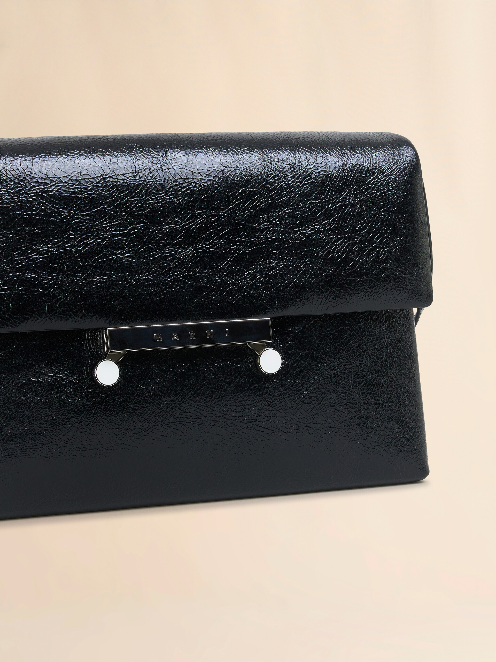 ブラック クラクリュールパテントレザー製 ミディアム Envelope バッグ - ショルダーバッグ - Image 5