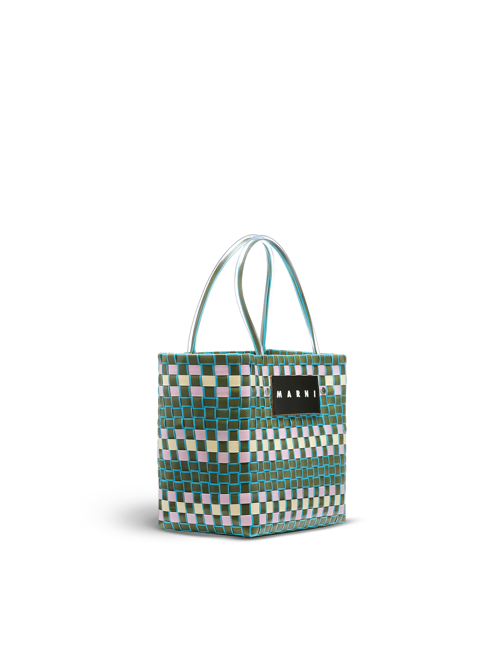 MARNI MARKET shopping bag in green polypropylene - Bags - Image 2