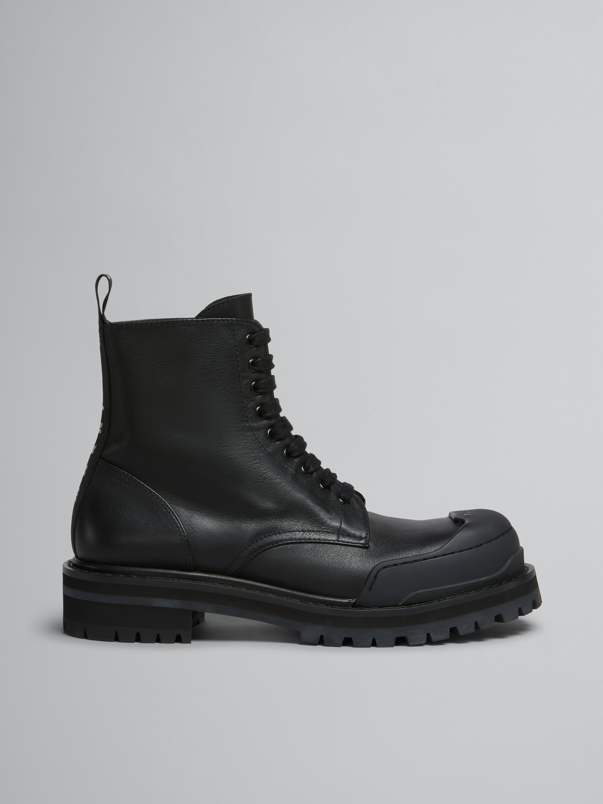 Black leather Dada Army combat boot - Boots - Image 1