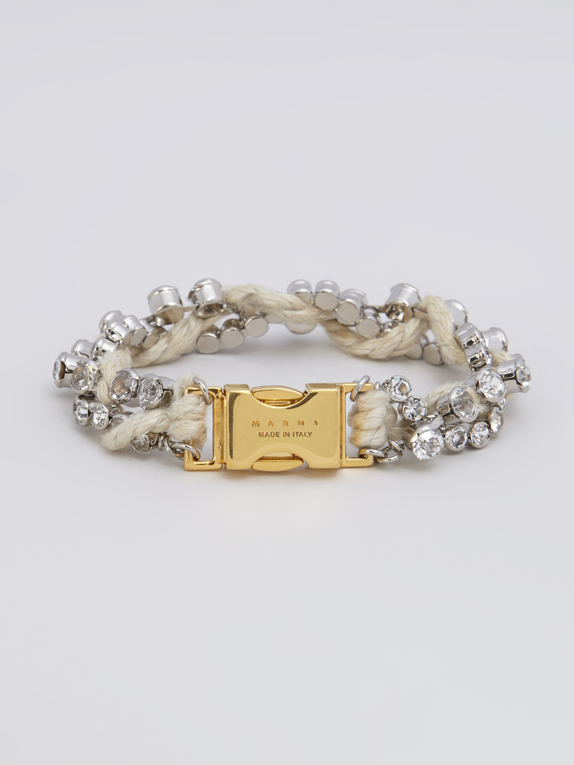 Brass and strass FOUND TREASURES bracelet - Bracelets - Image 4