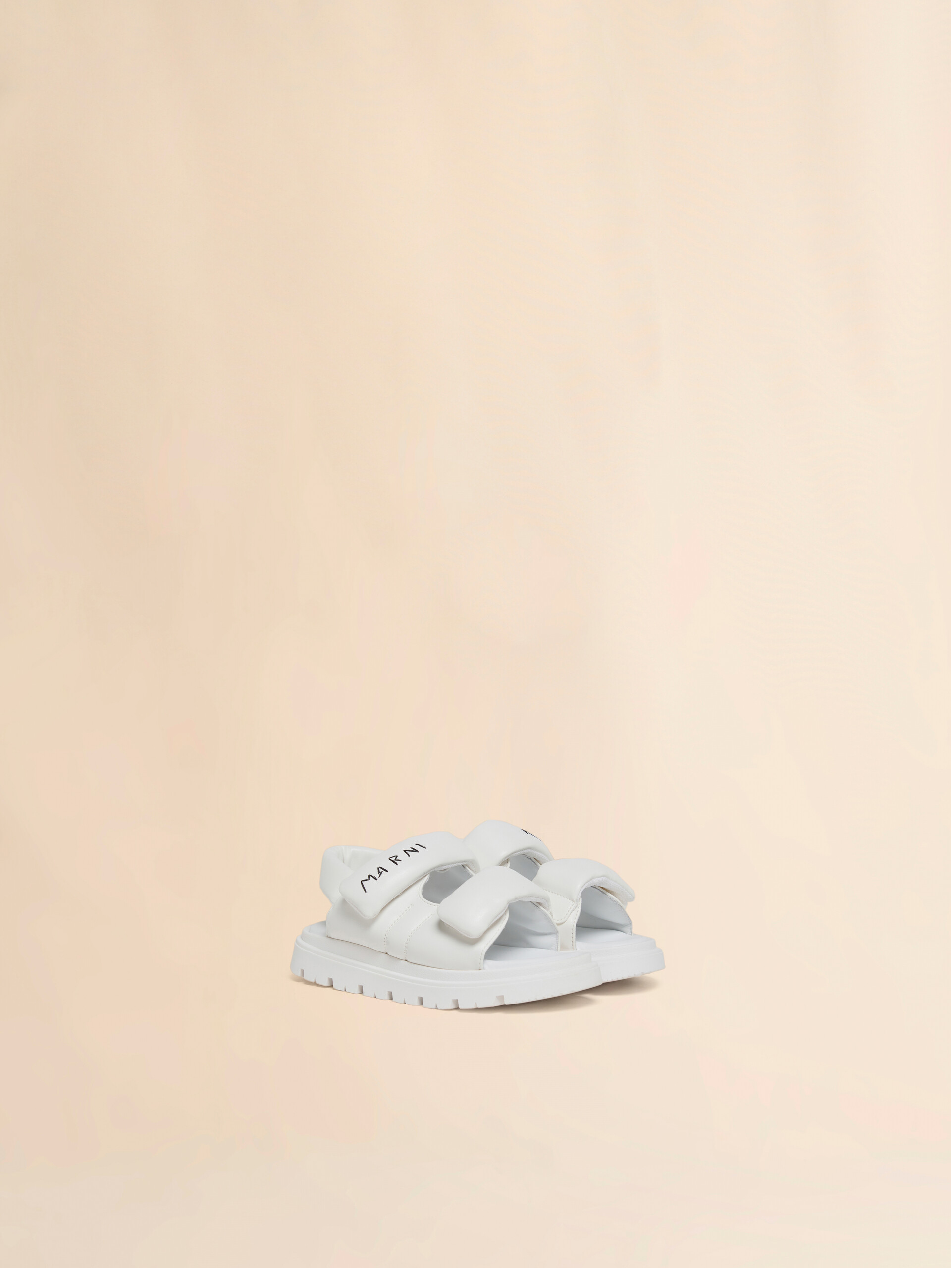 White padded sandal with Marni Mending logo - Sneakers - Image 2