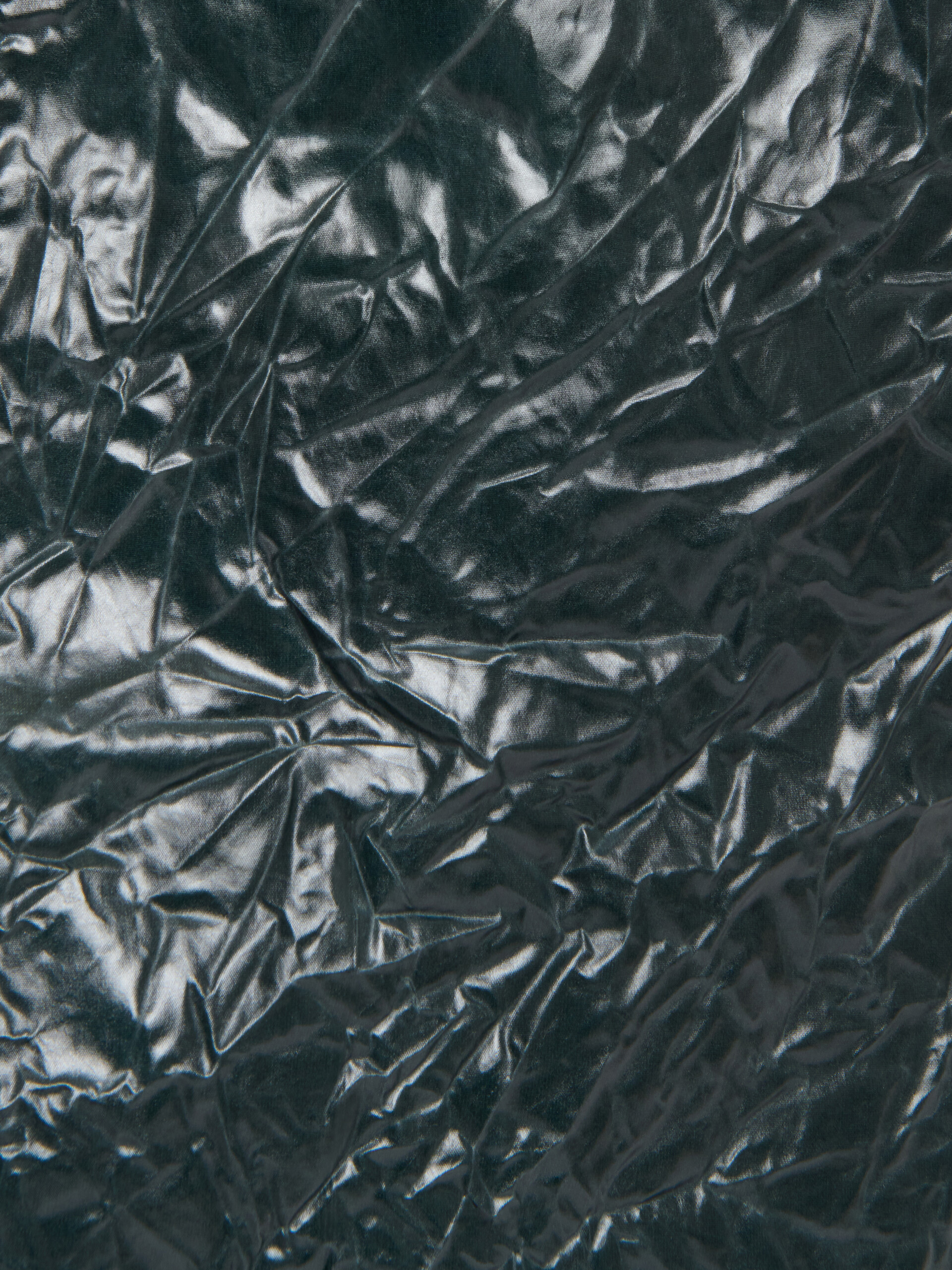 Deep green crinkled taffeta skirt - Skirts - Image 5