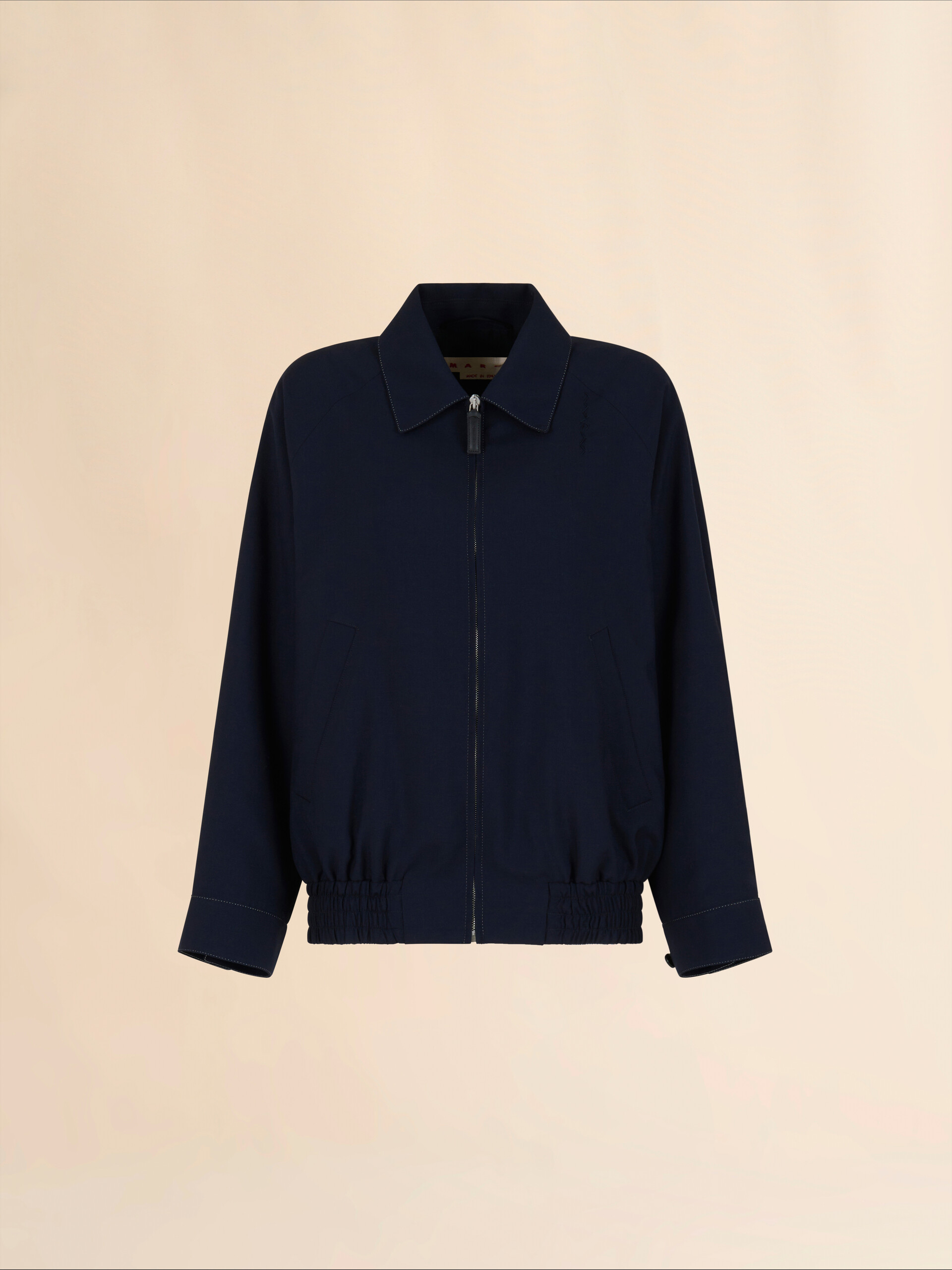 Deep blue wool Baracuta jacket with Marni Symbol - Jackets - Image 1