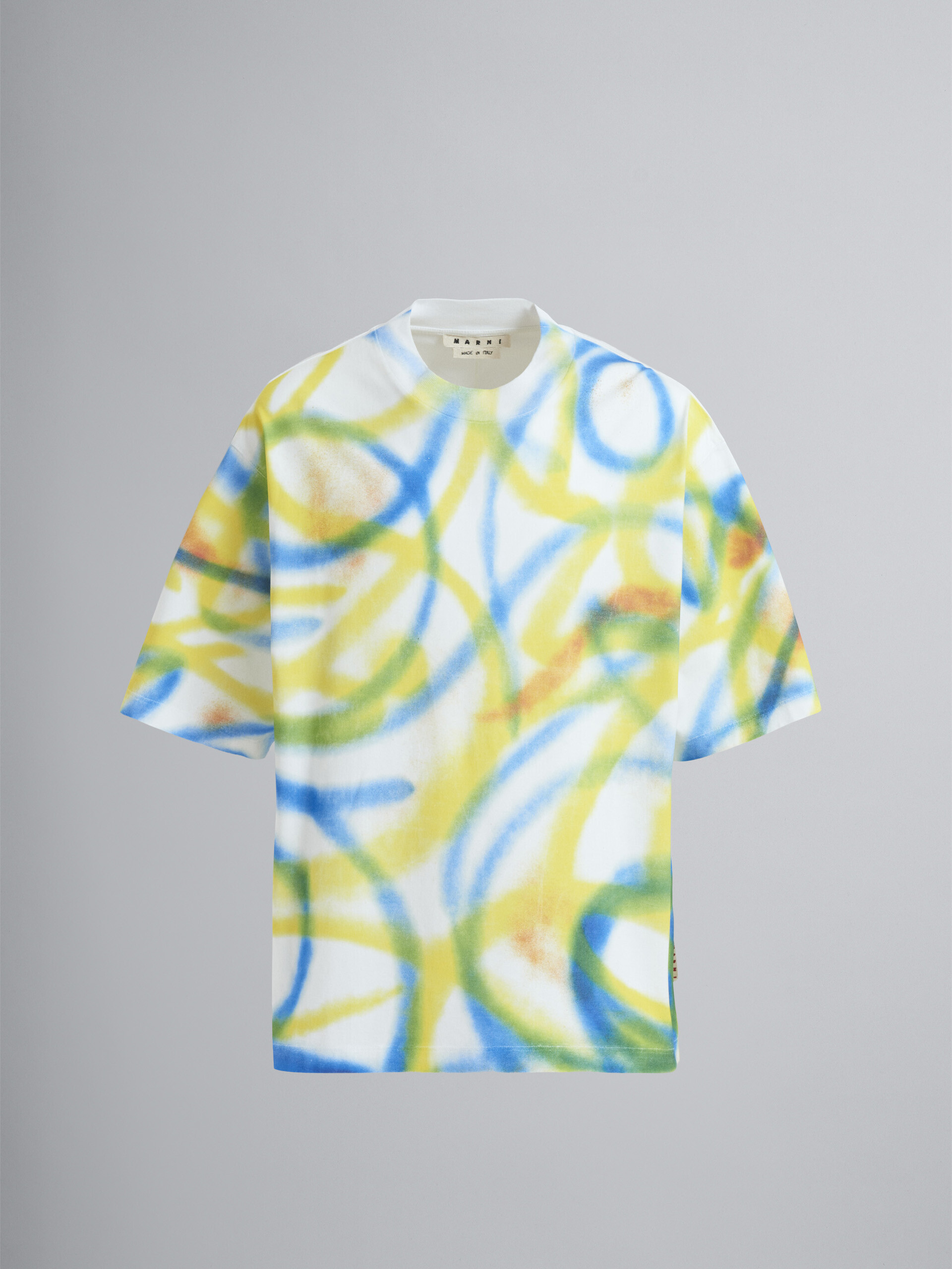 Cotton jersey T-shirt with Scribble Spray print | Marni