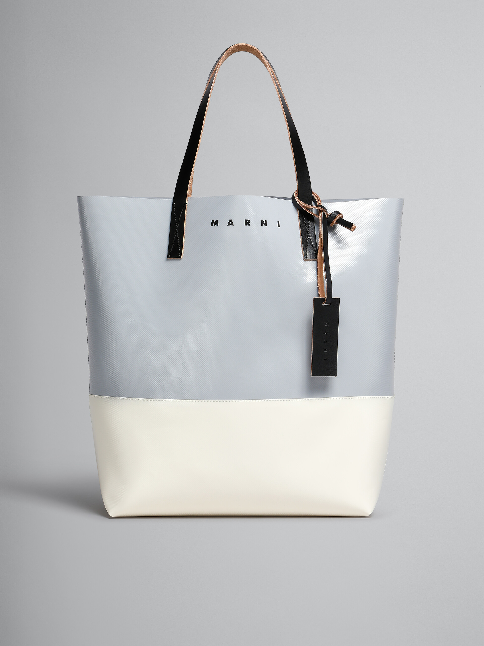【美品】  MARNI / マルニ | 2020SS | PVC ショッピングバッグ イラスト | ホワイト/グリーン | レディース