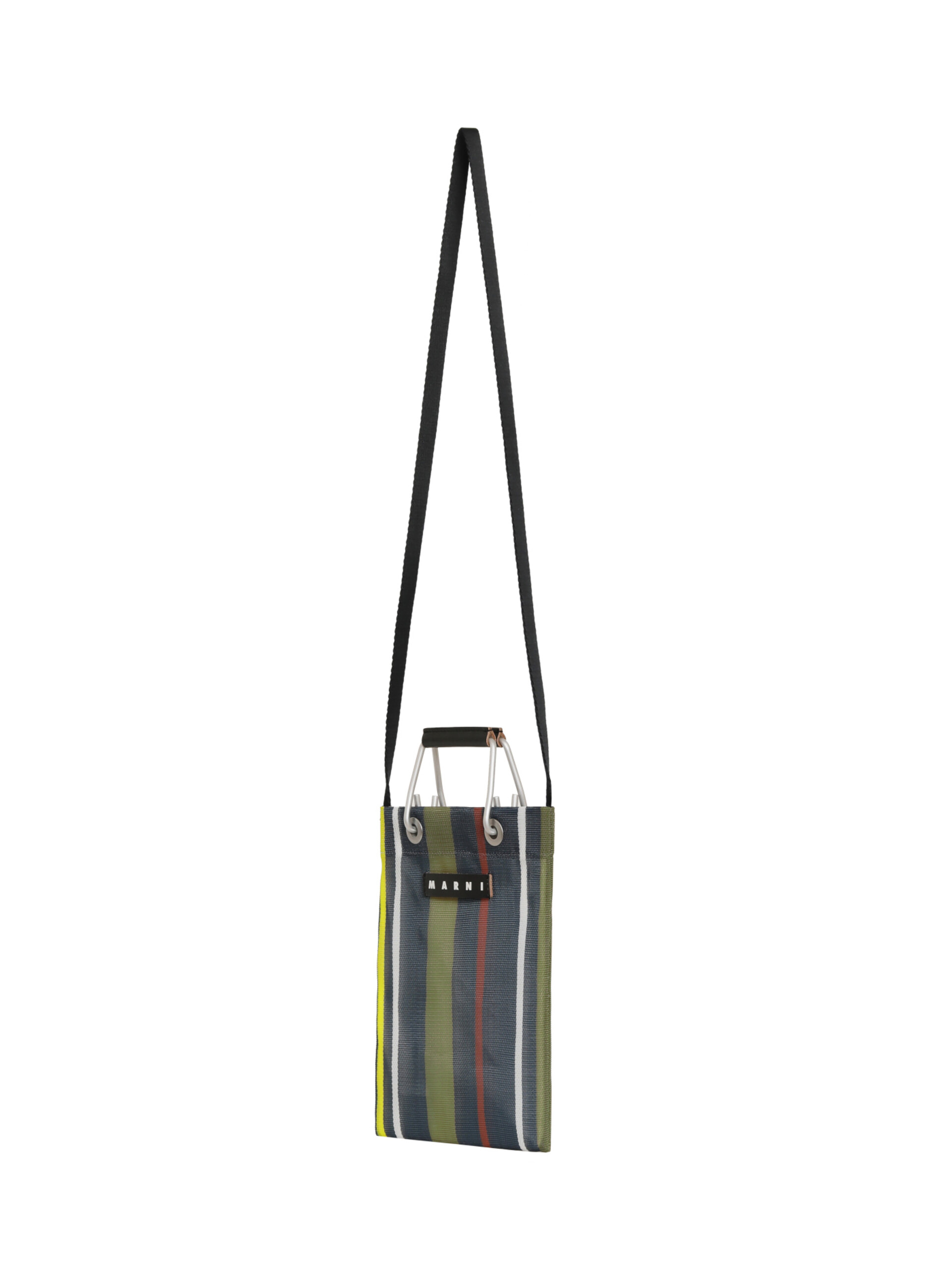 グリーンブルー(ターコイズ) MARNI MARKET STRIPE MINI SHOULDER BAG - ハンドバッグ - Image 2
