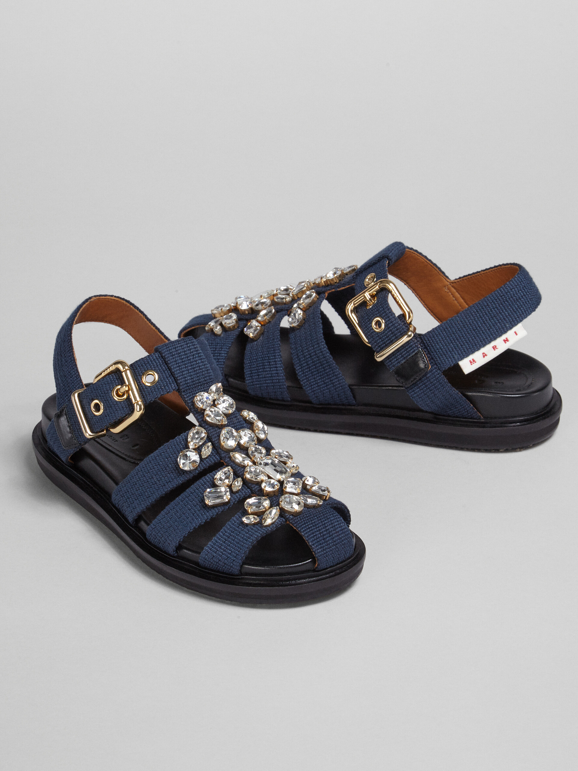 Blue ribbon Fussbett sandal with glass beads - Sandals - Image 5