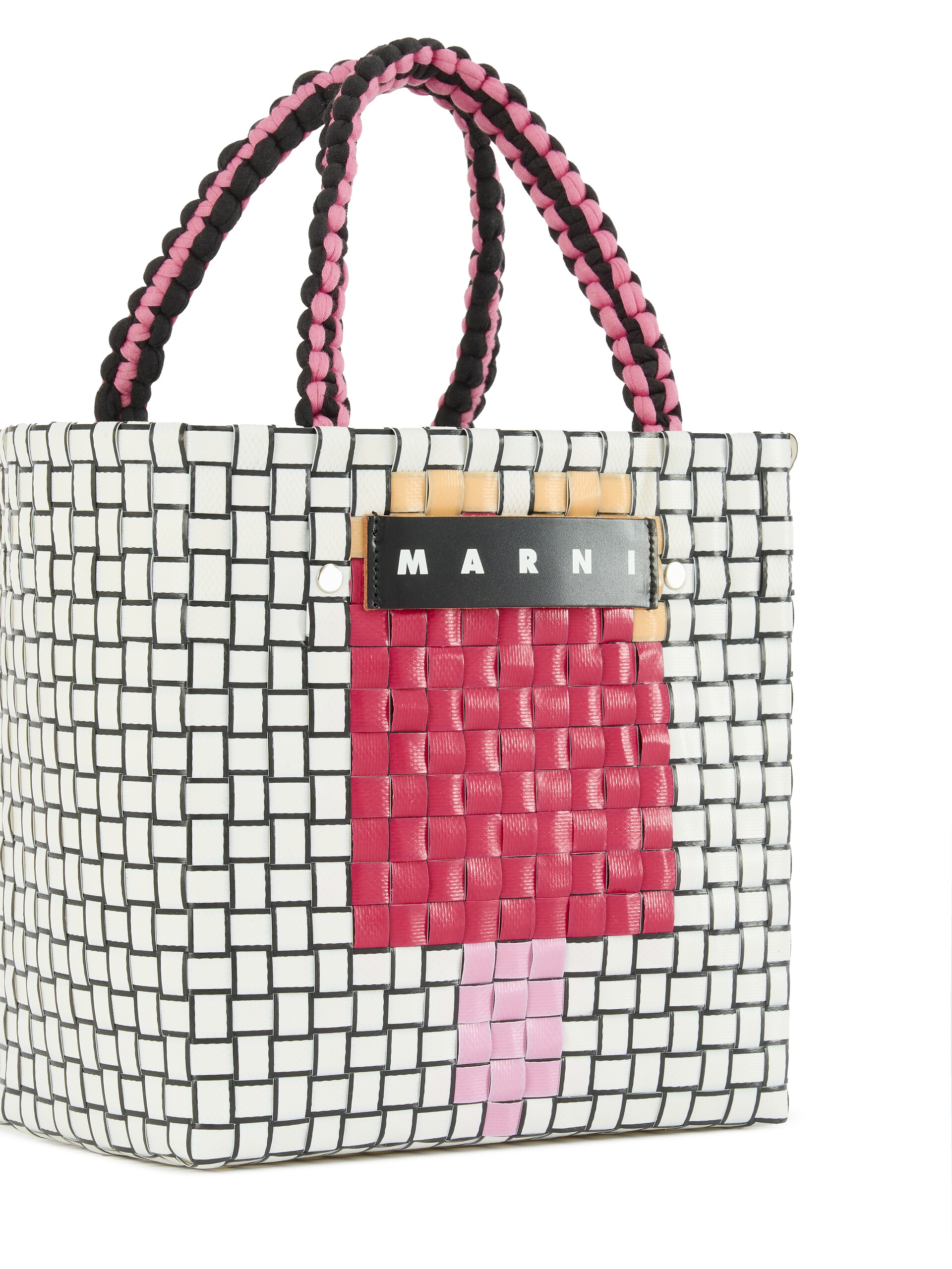 セラミック MARNI MARKET MINI BASKET BAG - ショッピングバッグ - Image 4