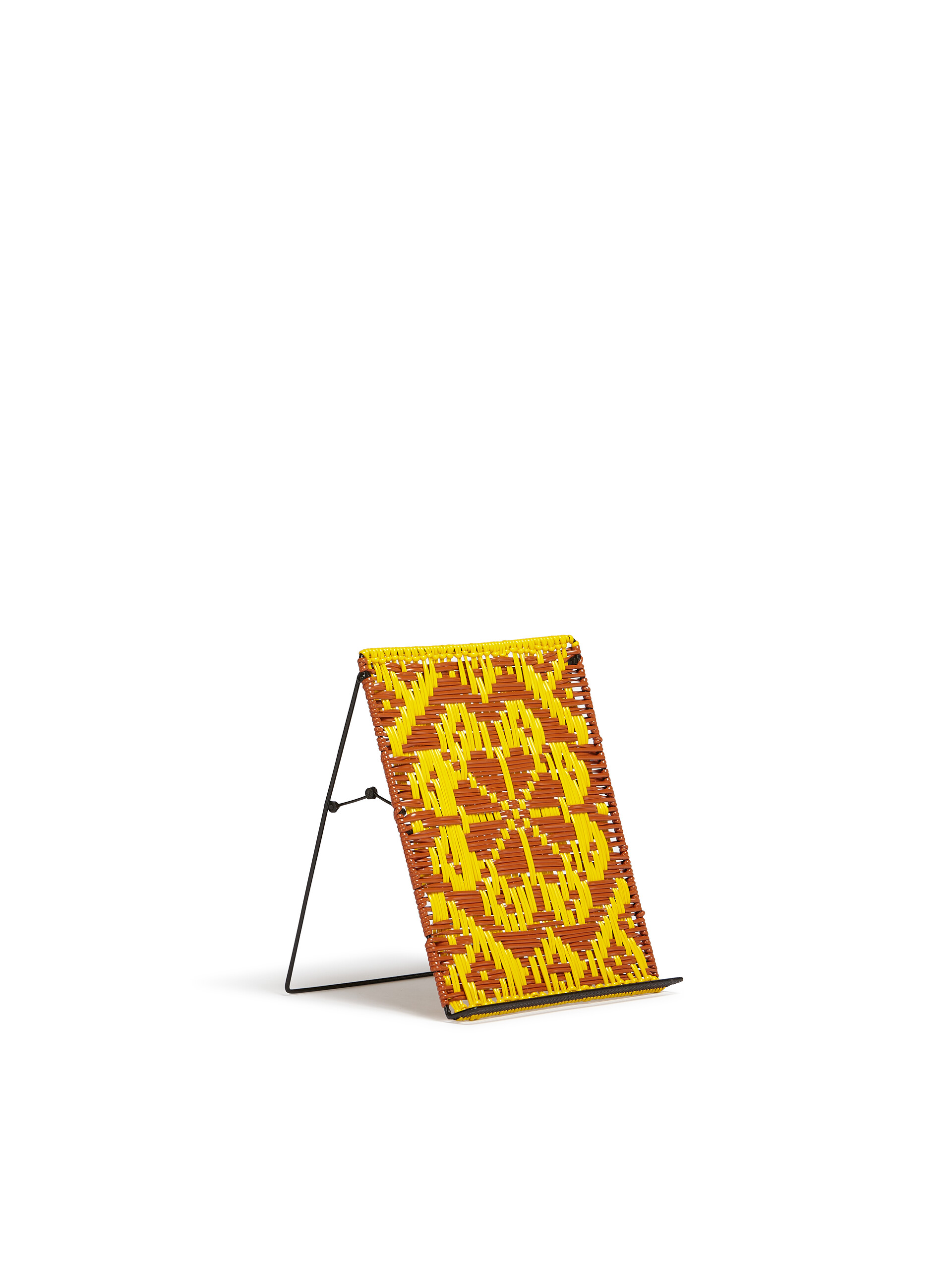 MARNI MARKET yellow and red woven iPad stand - Furniture - Image 2