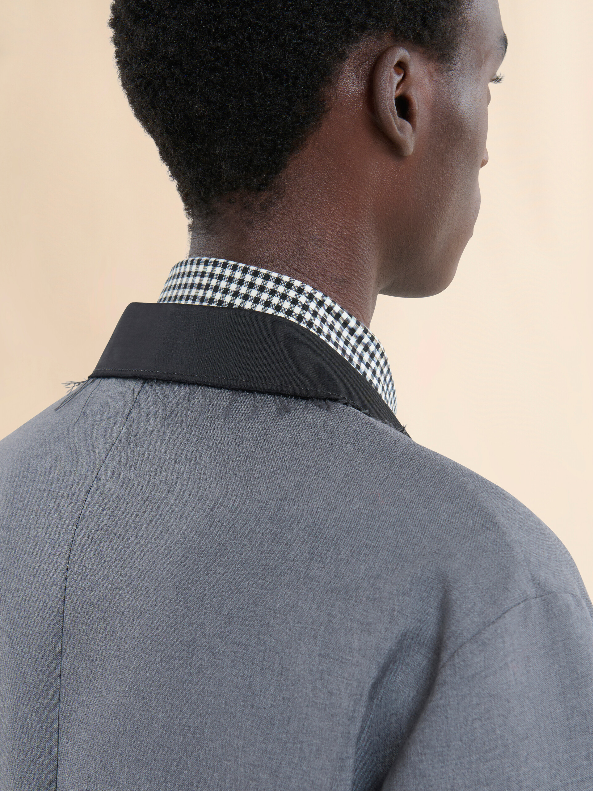 Grey single breasted wool jacket with Marni Symbol - Jackets - Image 5