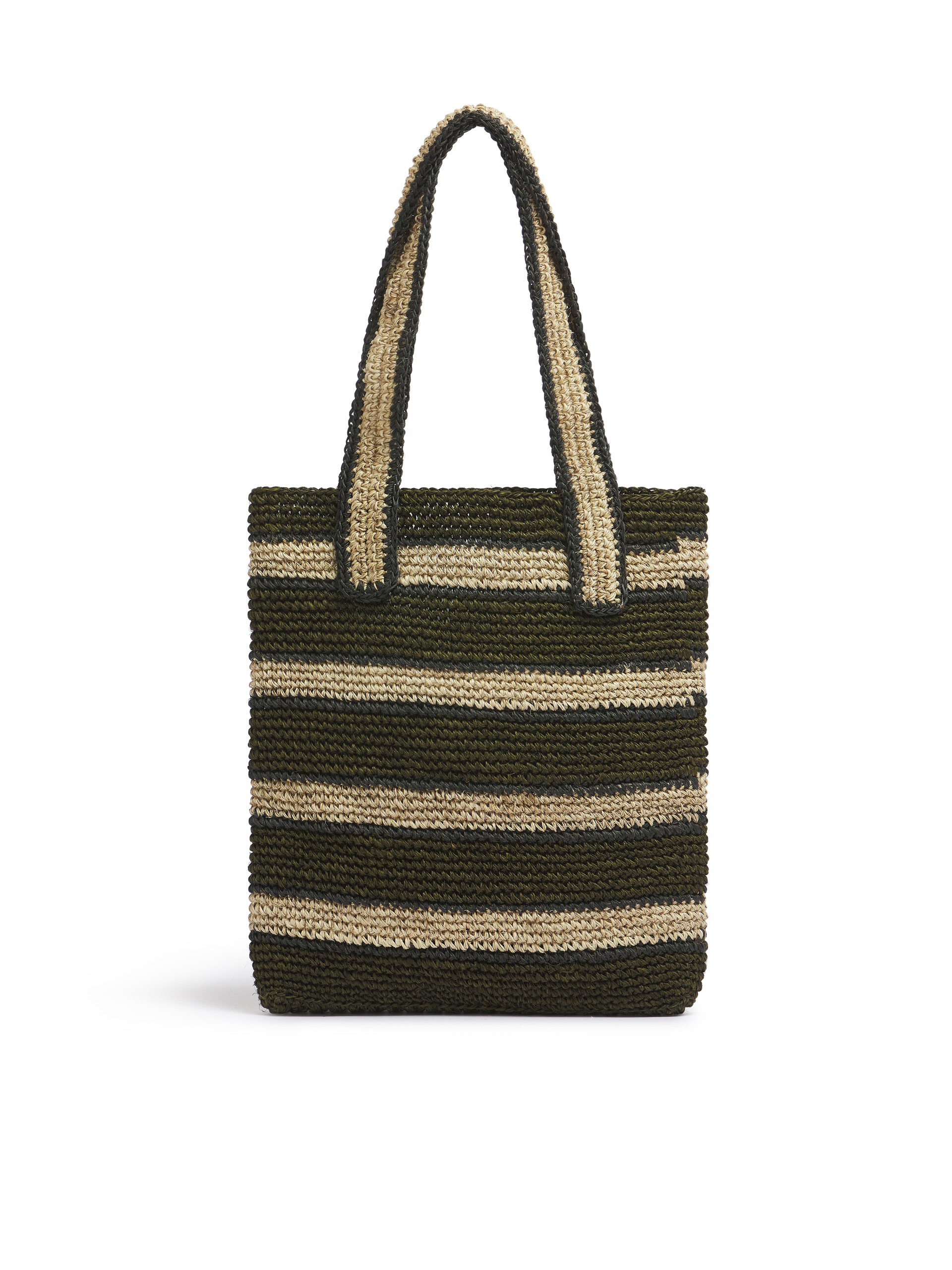 アンスラサイトダーク MARNI MARKET フィケクロシェバッグ - ショッピングバッグ - Image 3