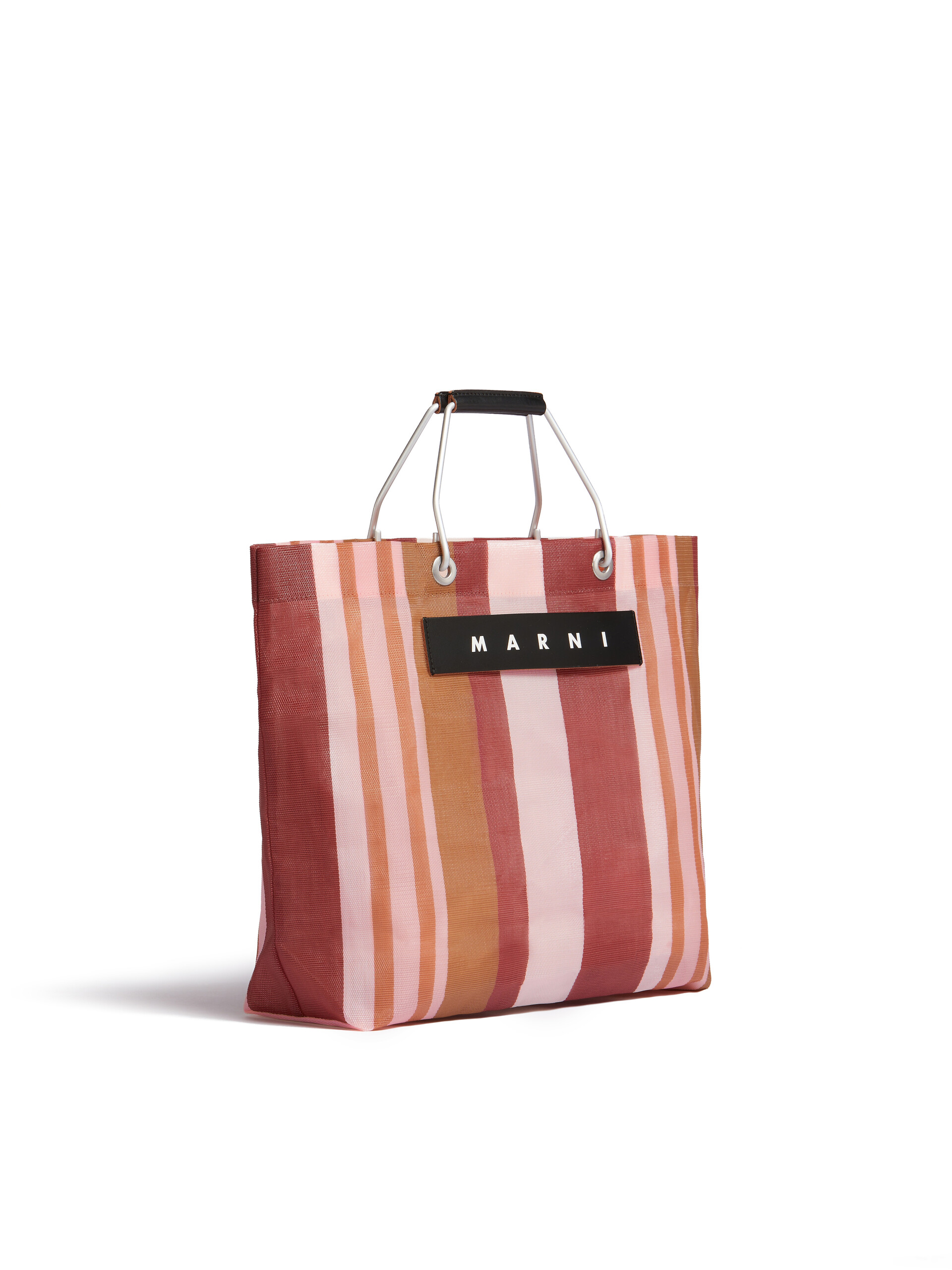 MARNI MARKET STRIPE multicolor blue bag - Shopping Bags - Image 2