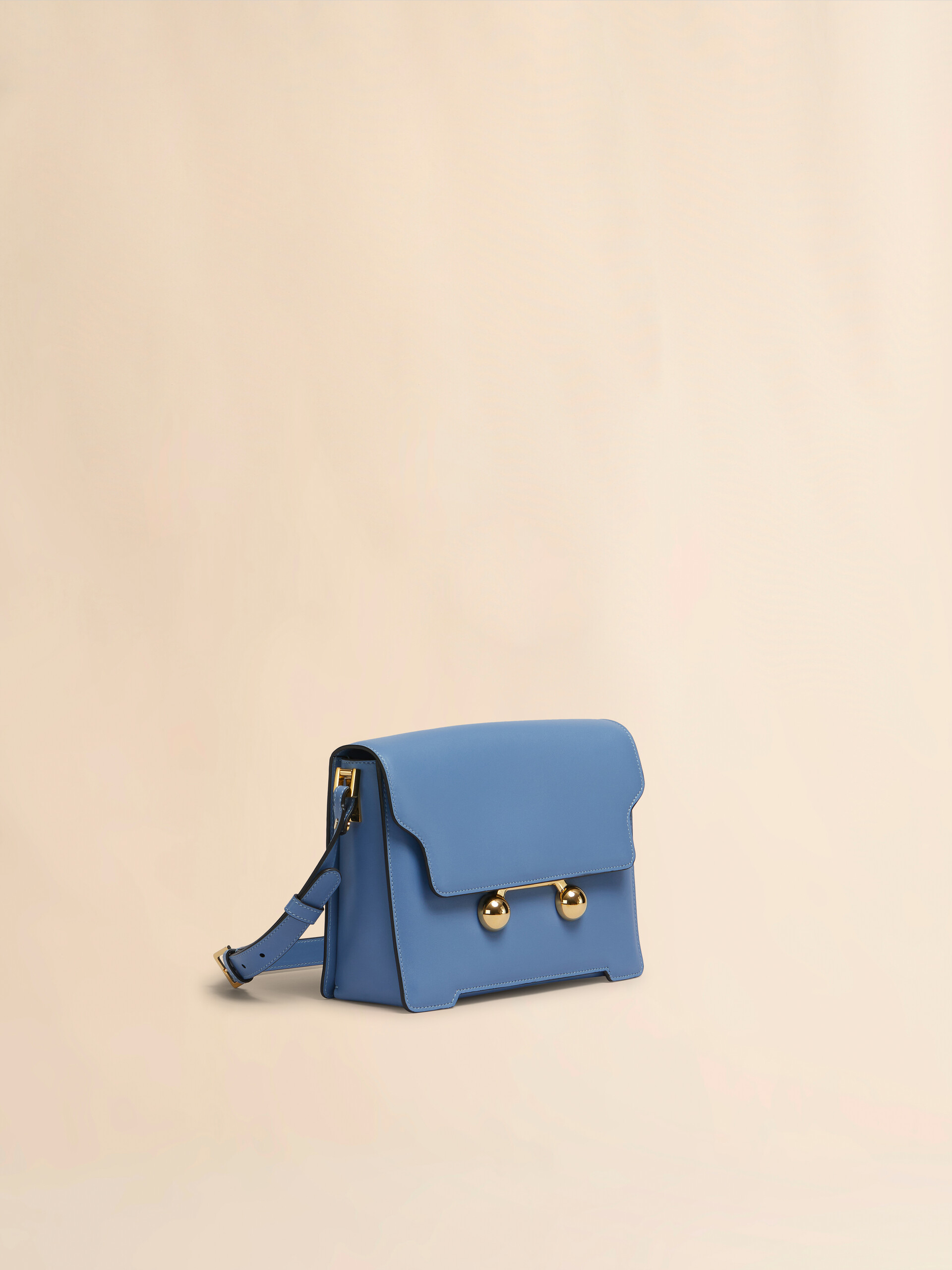 Blue leather Trunkaroo medium shoulder bag - Shoulder Bags - Image 5