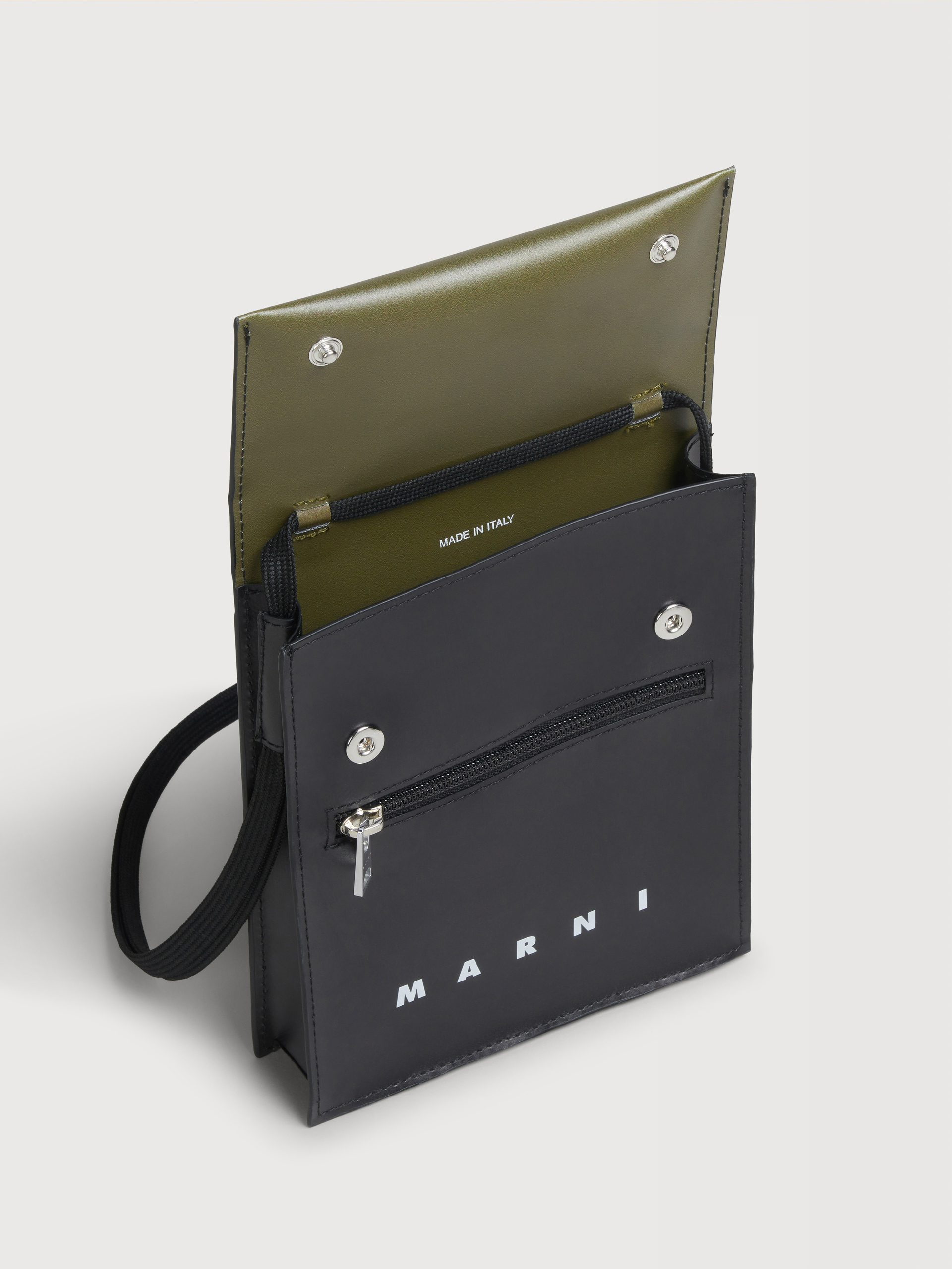 【極美品】MARNI ショルダーバッグ（ディープグリーン×ブラック） ディープグリーン ブラック Tribeca ショルダーバッグ | Marni