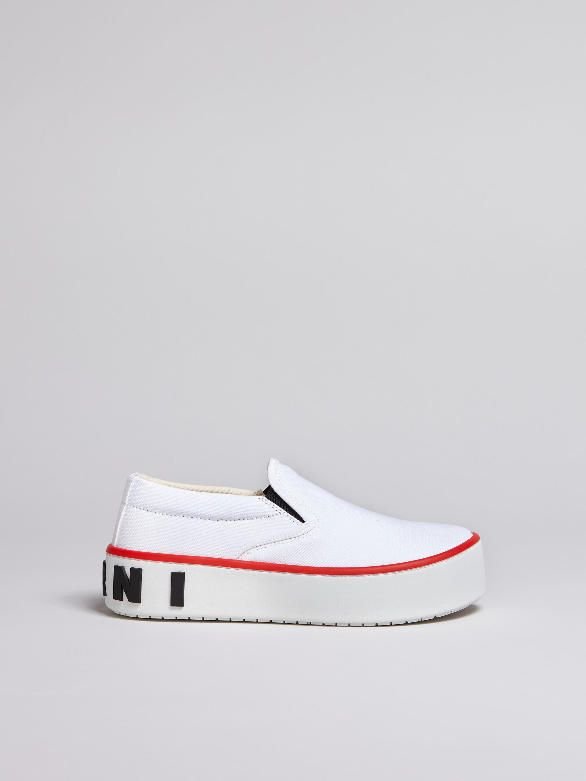 Sneaker PAW in canvas bianco con maxi logo - Sneakers - Image 1