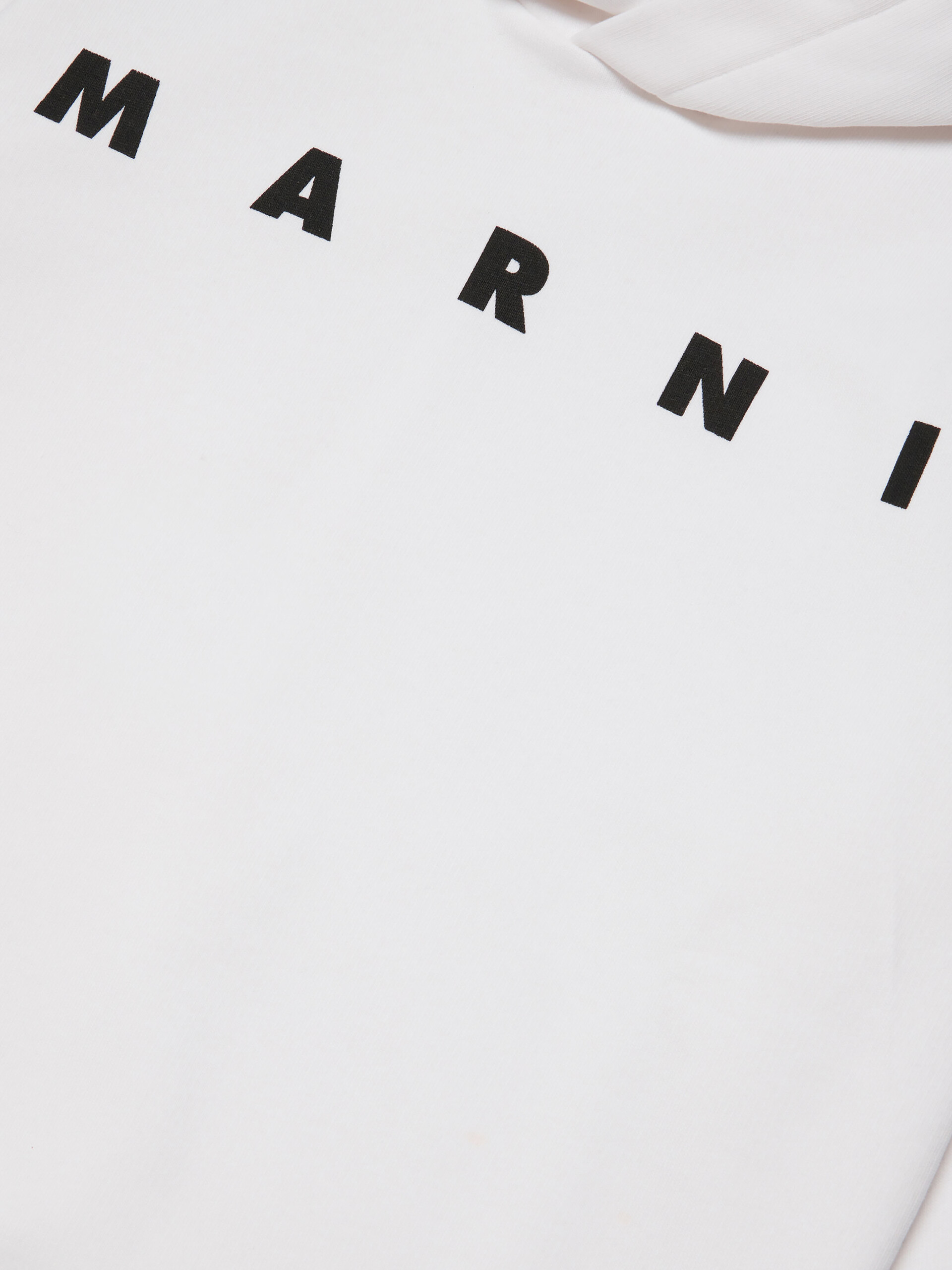 Sweat-shirt à capuche blanc avec logo - Maille - Image 4