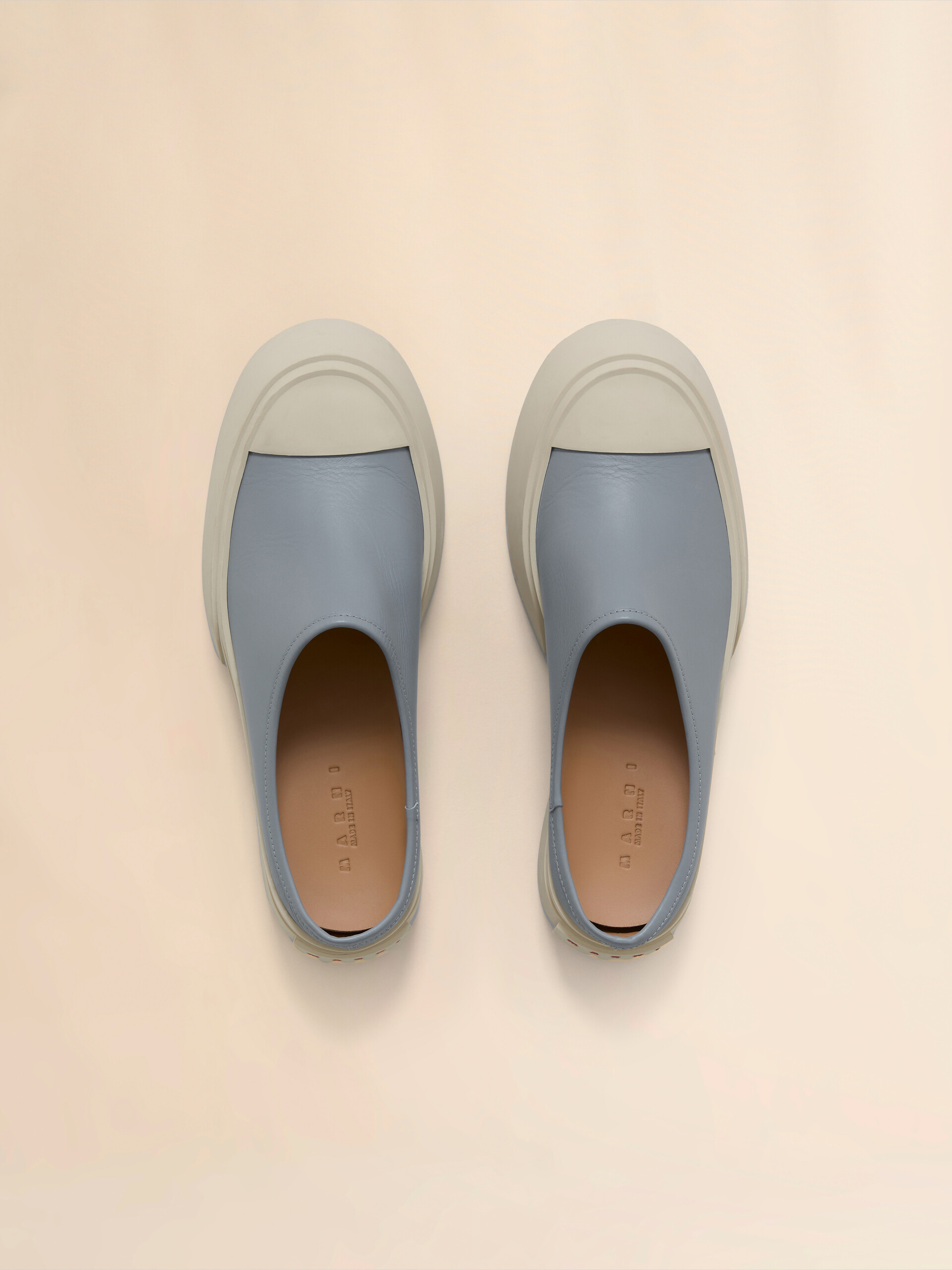 Grey leather Pablo sabot - Sneakers - Image 4