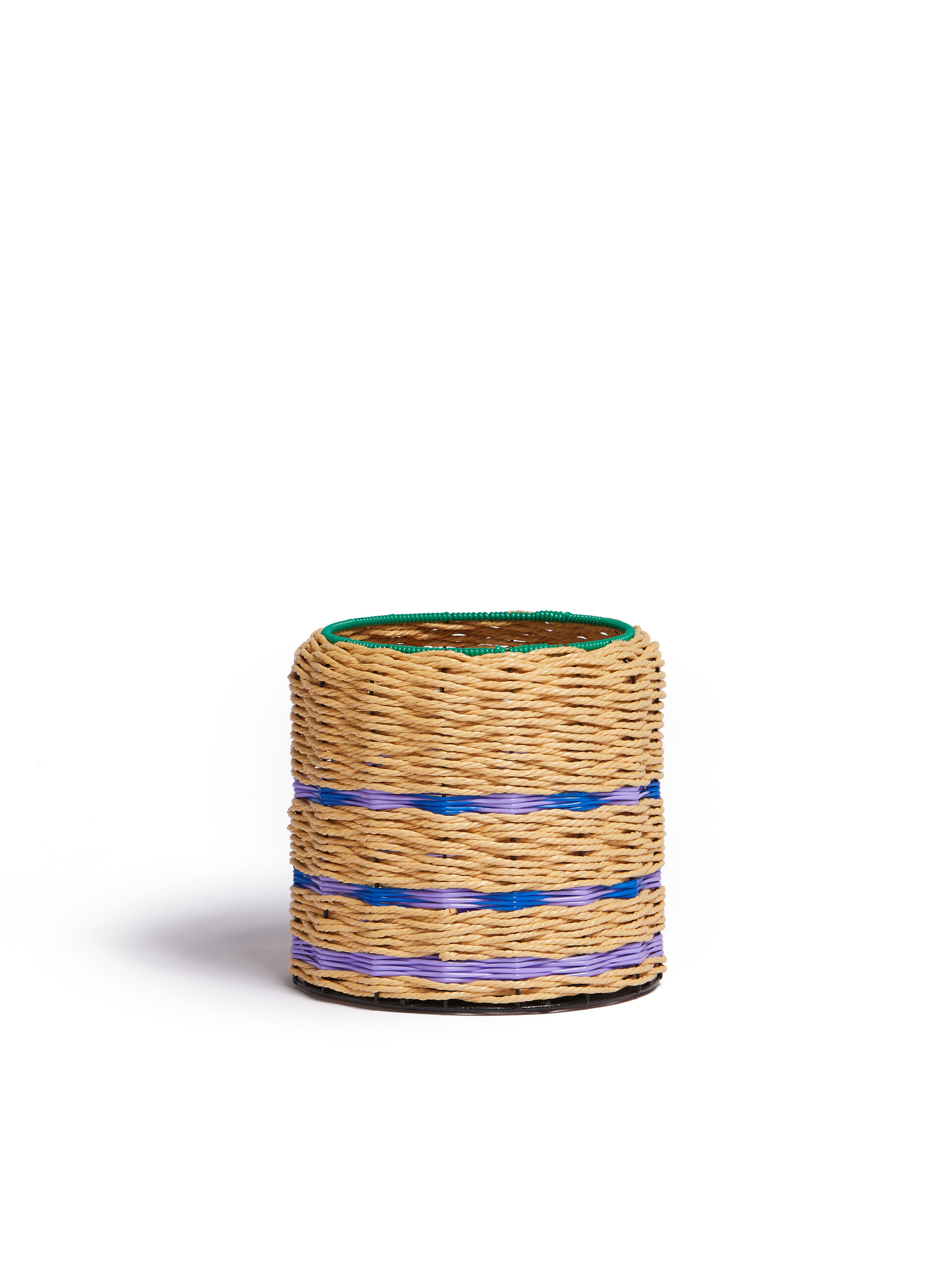 MARNI MARKET blue raffia-effect basket - Accessories - Image 2