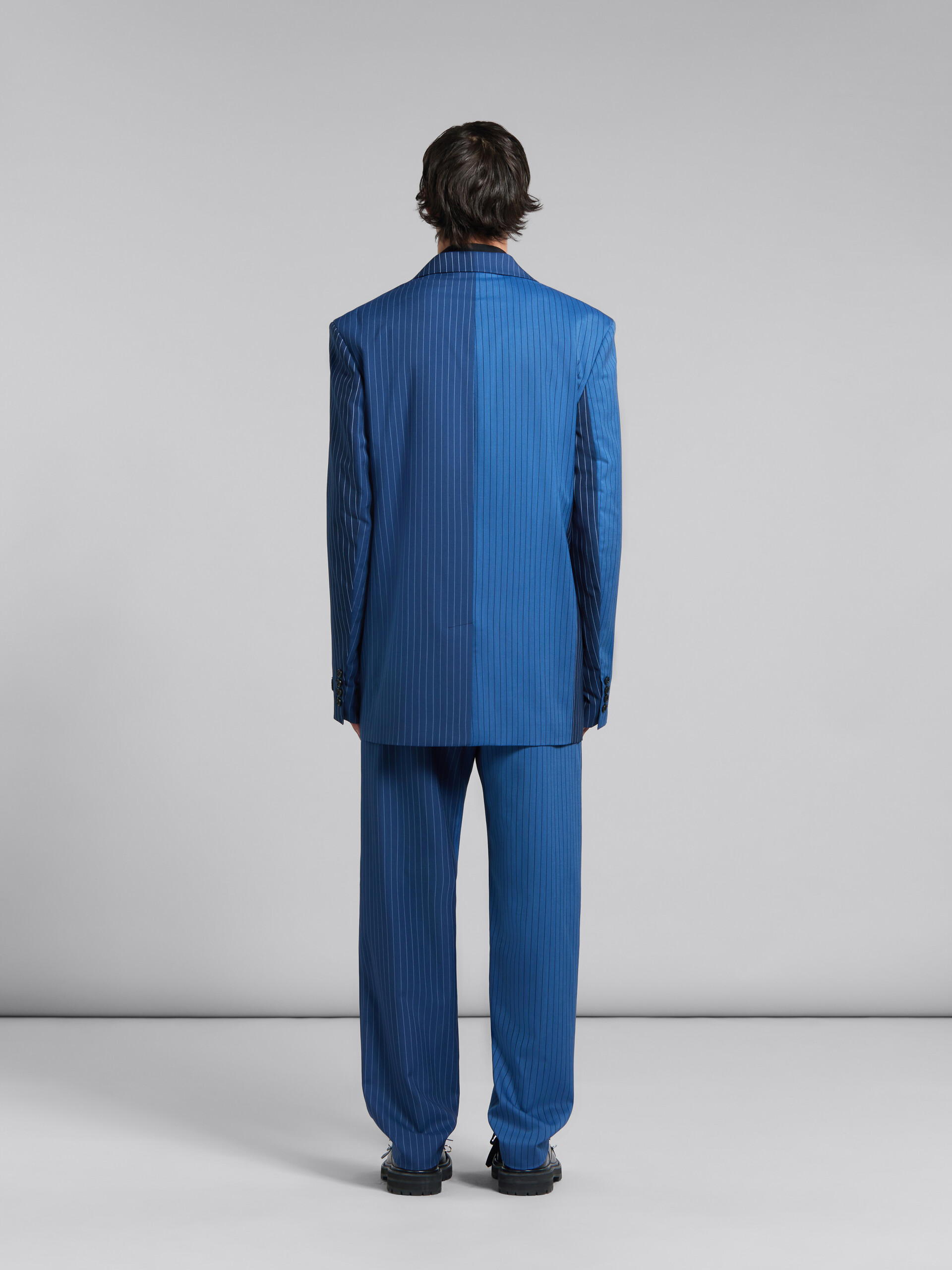 Blue dégradé pinstripe wool blazer - Jackets - Image 3