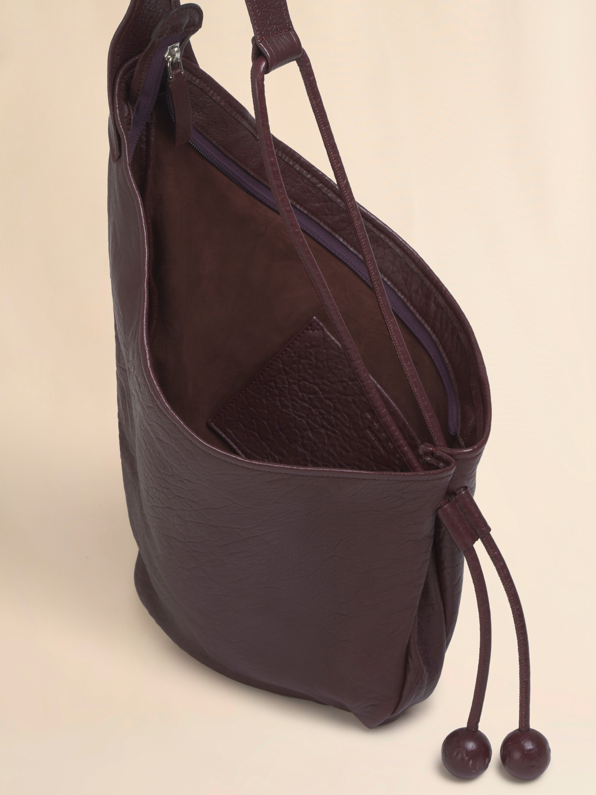 Small brown nappa Hobo bag - Shoulder Bags - Image 4