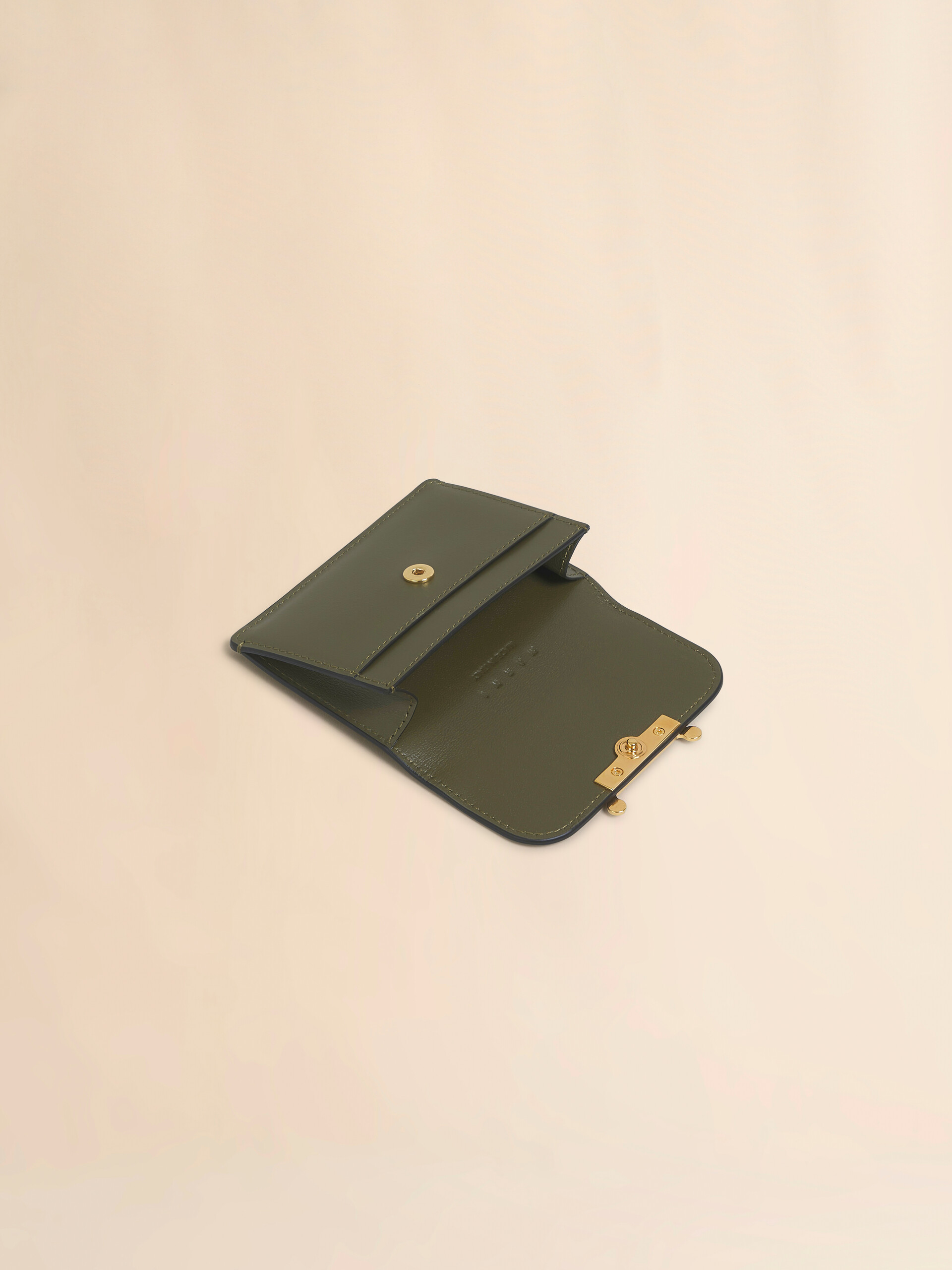 ブラウン レザー製 Envelope カードホルダー - 財布 - Image 2