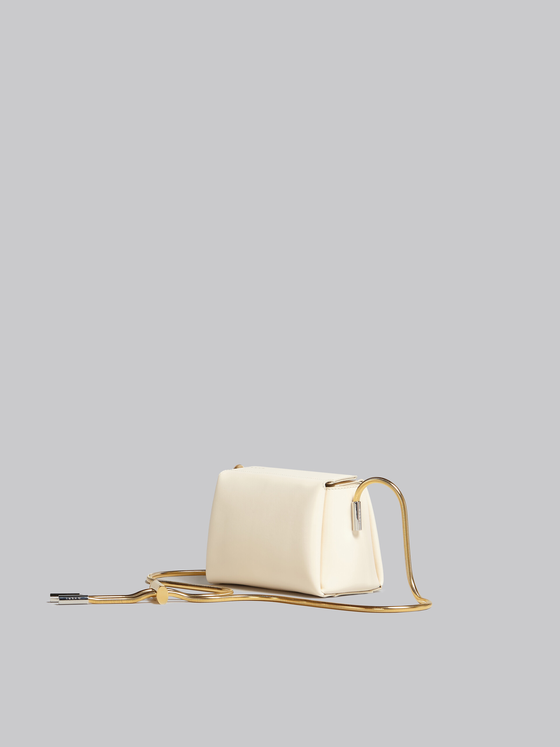Toggle Small Bag in ivory white leather - Shoulder Bag - Image 2