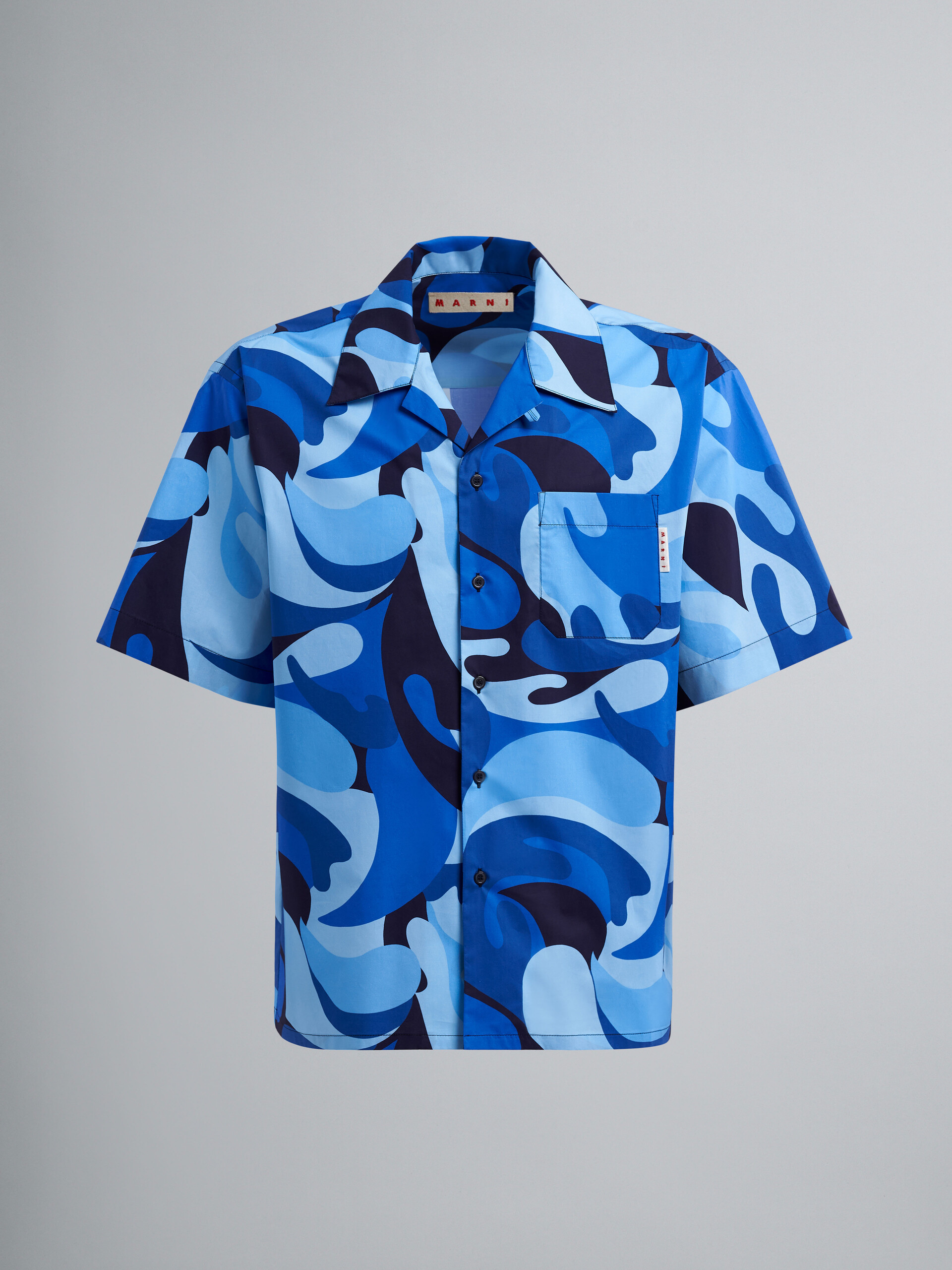 Bowlinghemd mit 50s Camo-Print aus Popeline - Hemden - Image 1
