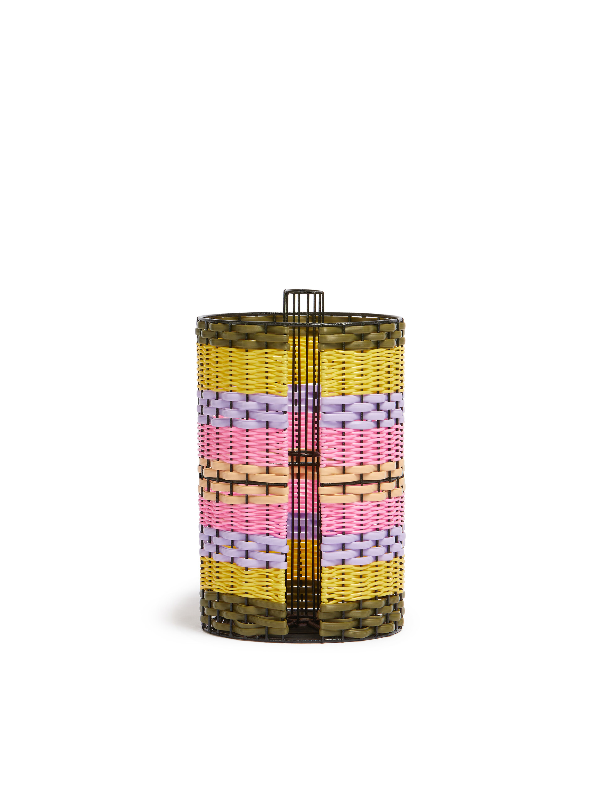 Pink And Purple Marni Market Woven Kitchen Roll Holder - Accessories - Image 3