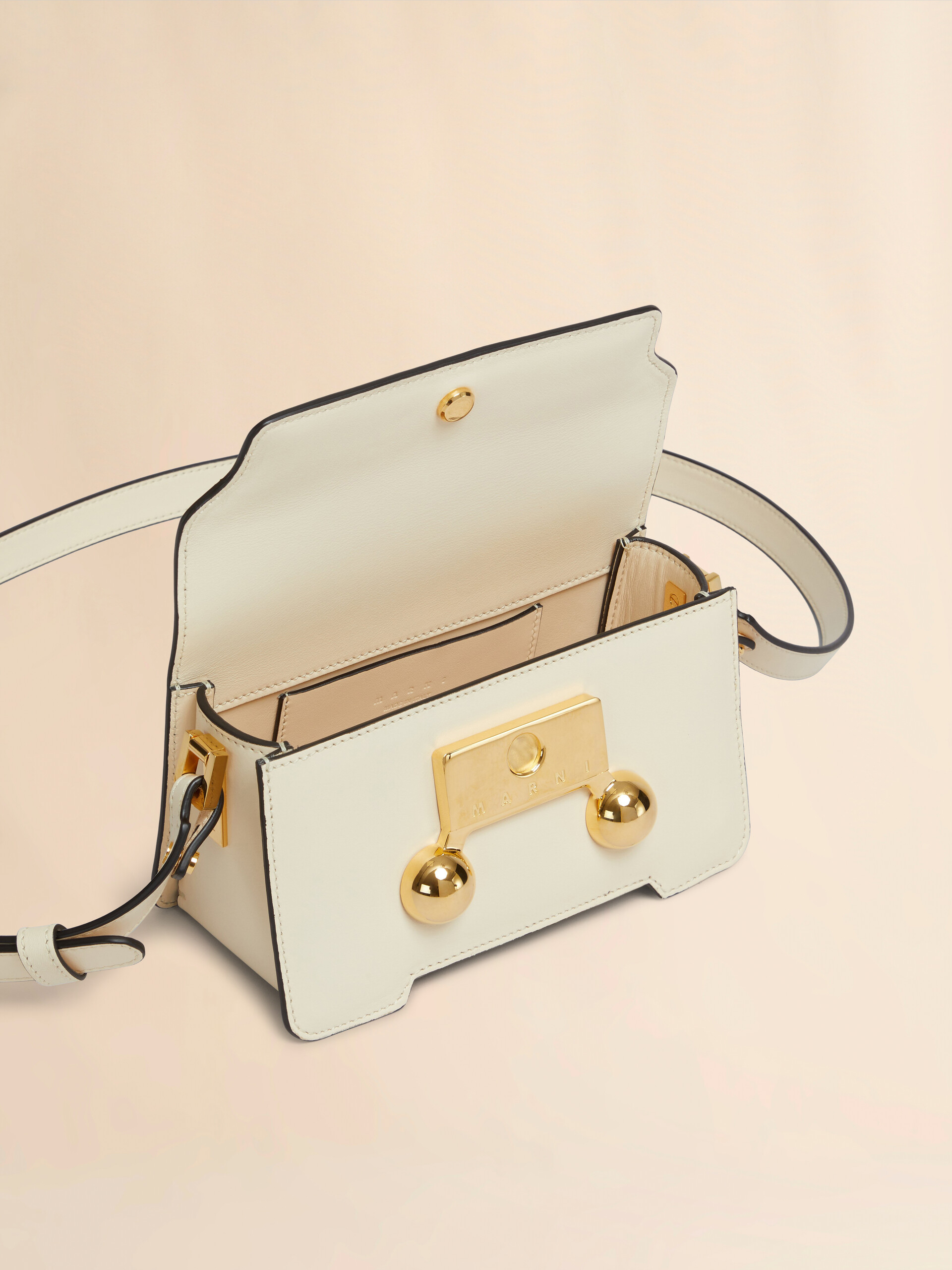 Blue leather Trunkaroo mini shoulder bag - Shoulder Bag - Image 3