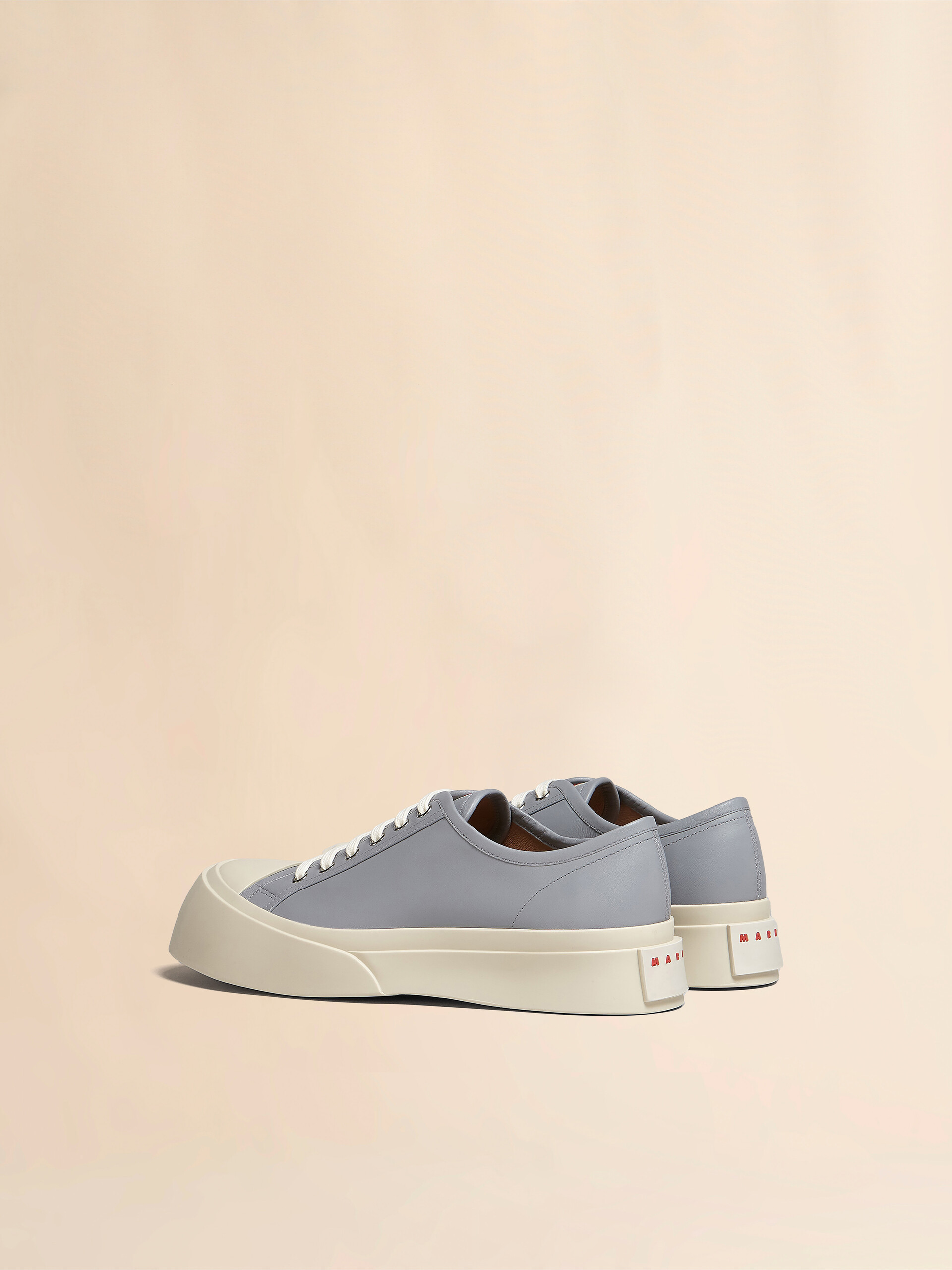 Grey nappa leather Pablo sneaker - Sneakers - Image 3