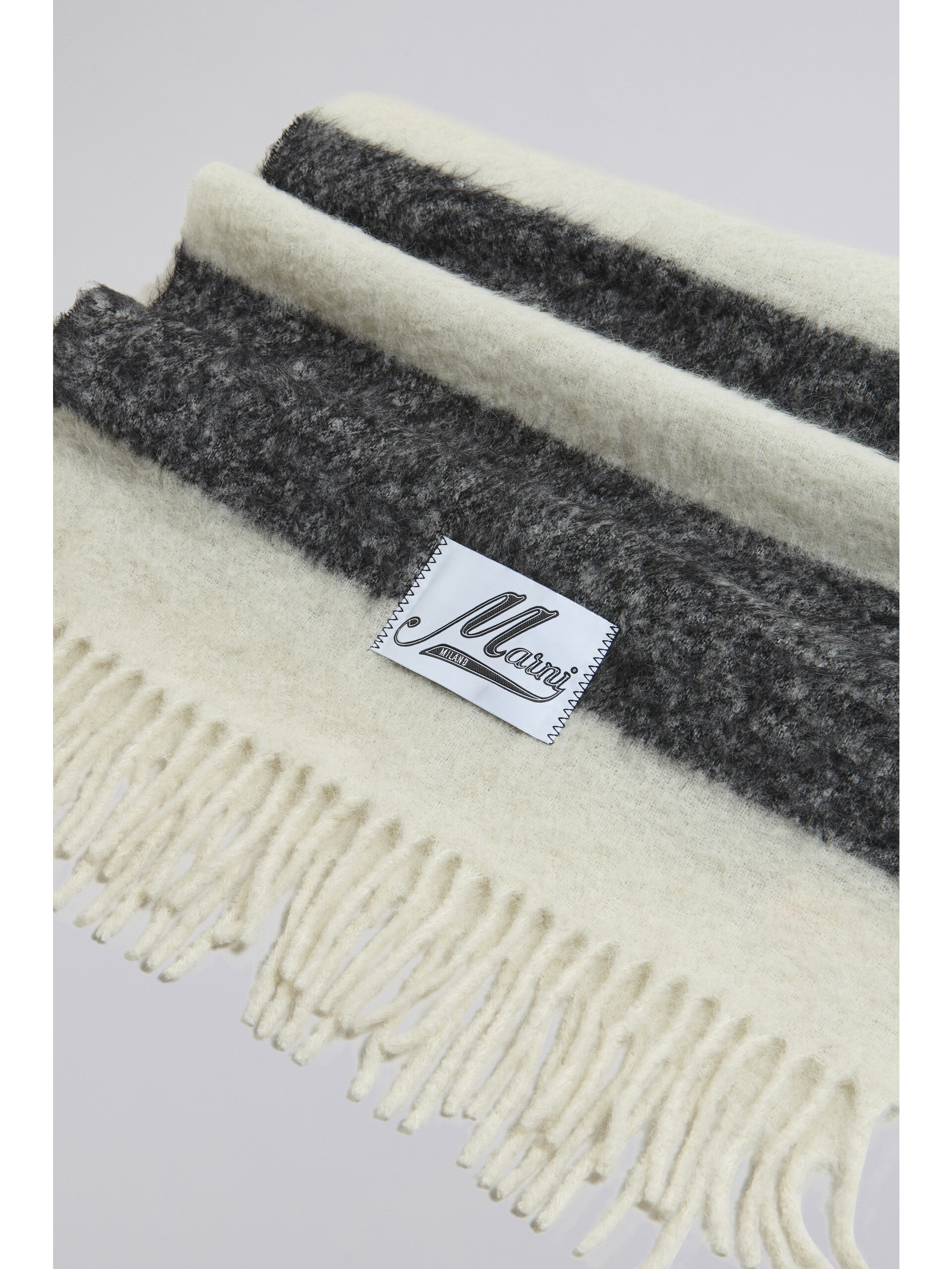 Brushed wool and mohair scarf - Other accessories - Image 4