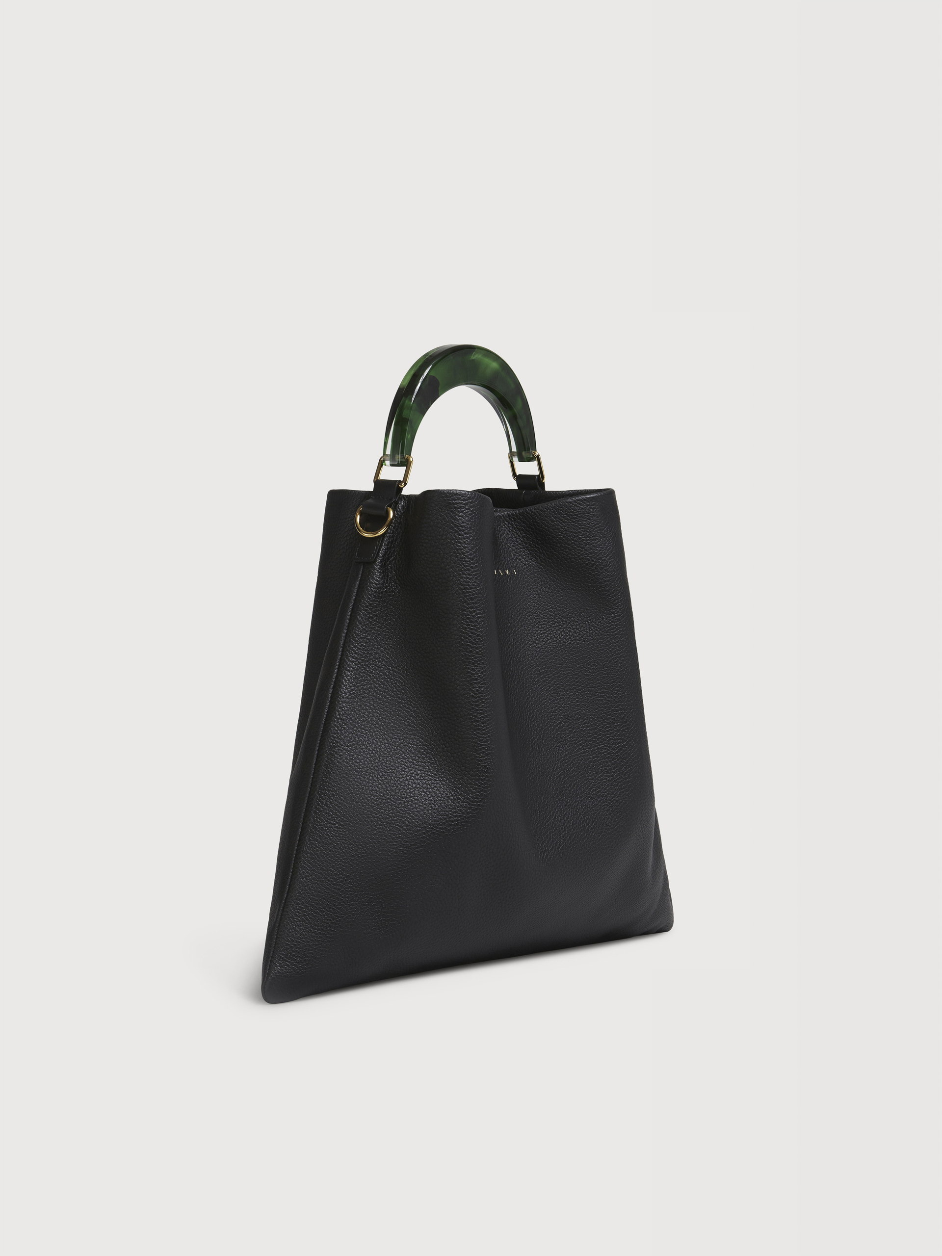 Venice Medium Bag in black leather - Shoulder Bags - Image 5