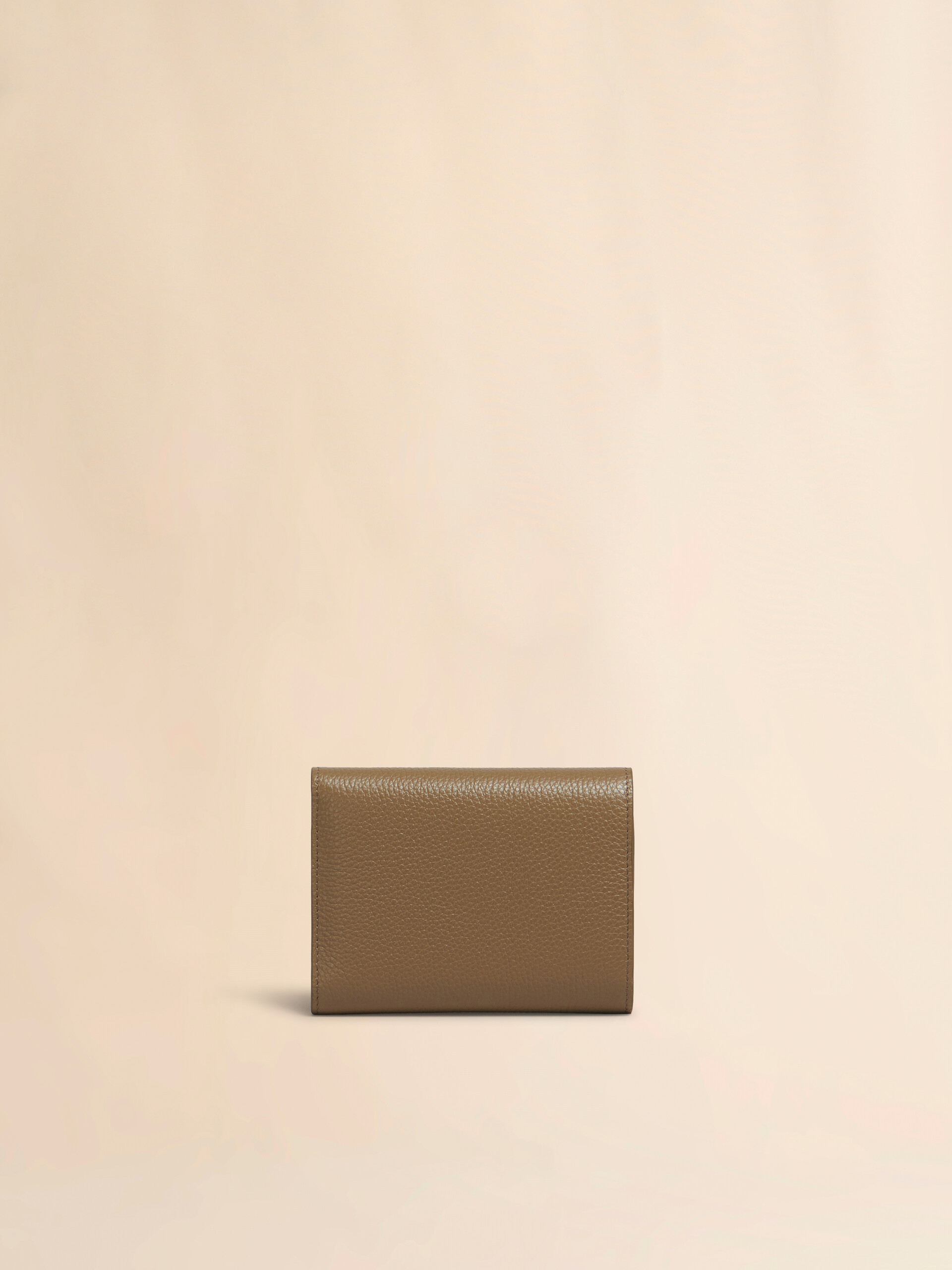 Black leather trifold wallet with Marni Mending - Wallets - Image 3