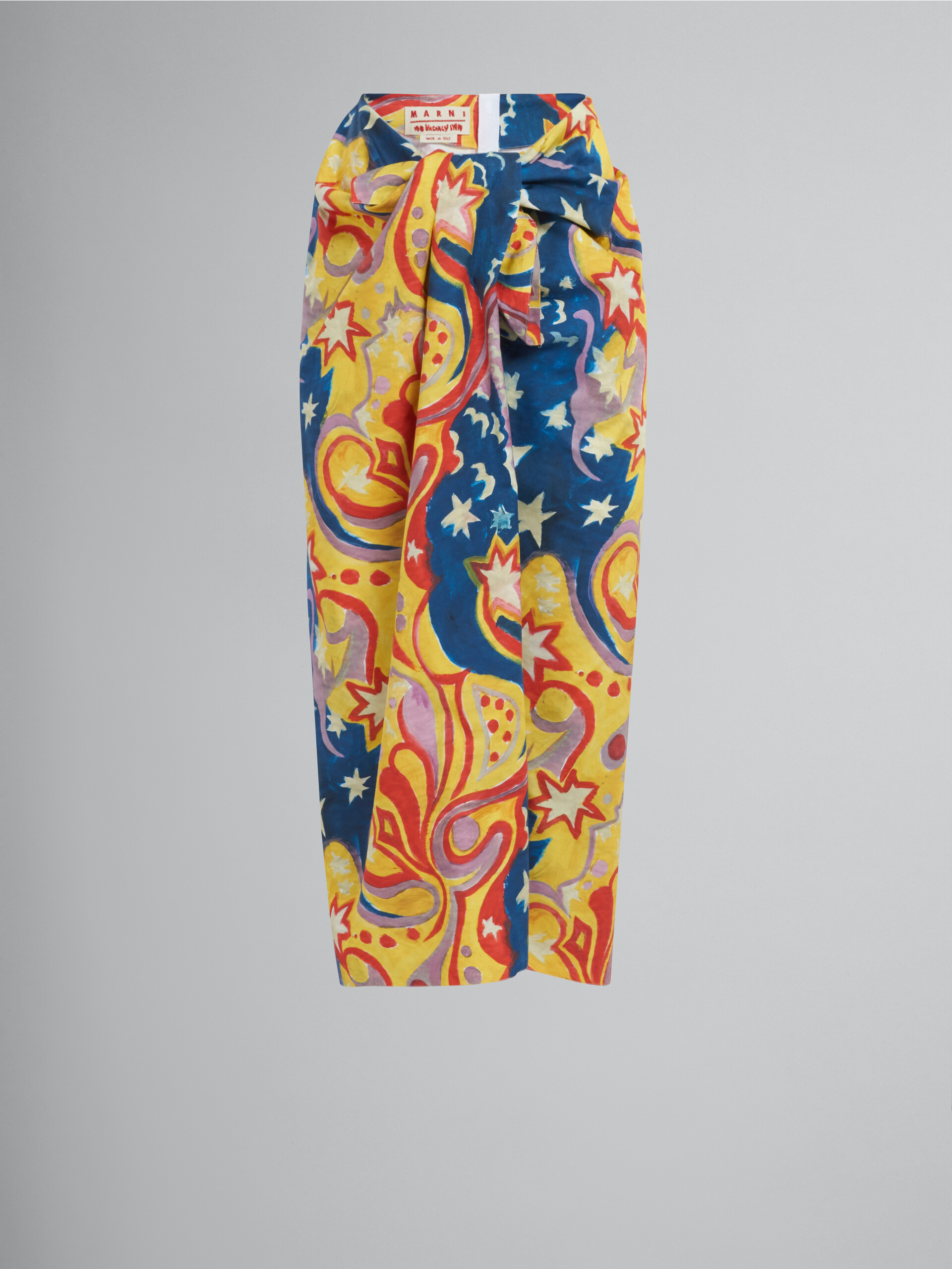 Marni x No Vacancy Inn - Cotton midi skirt with Galactic Paradise print - Skirts - Image 1