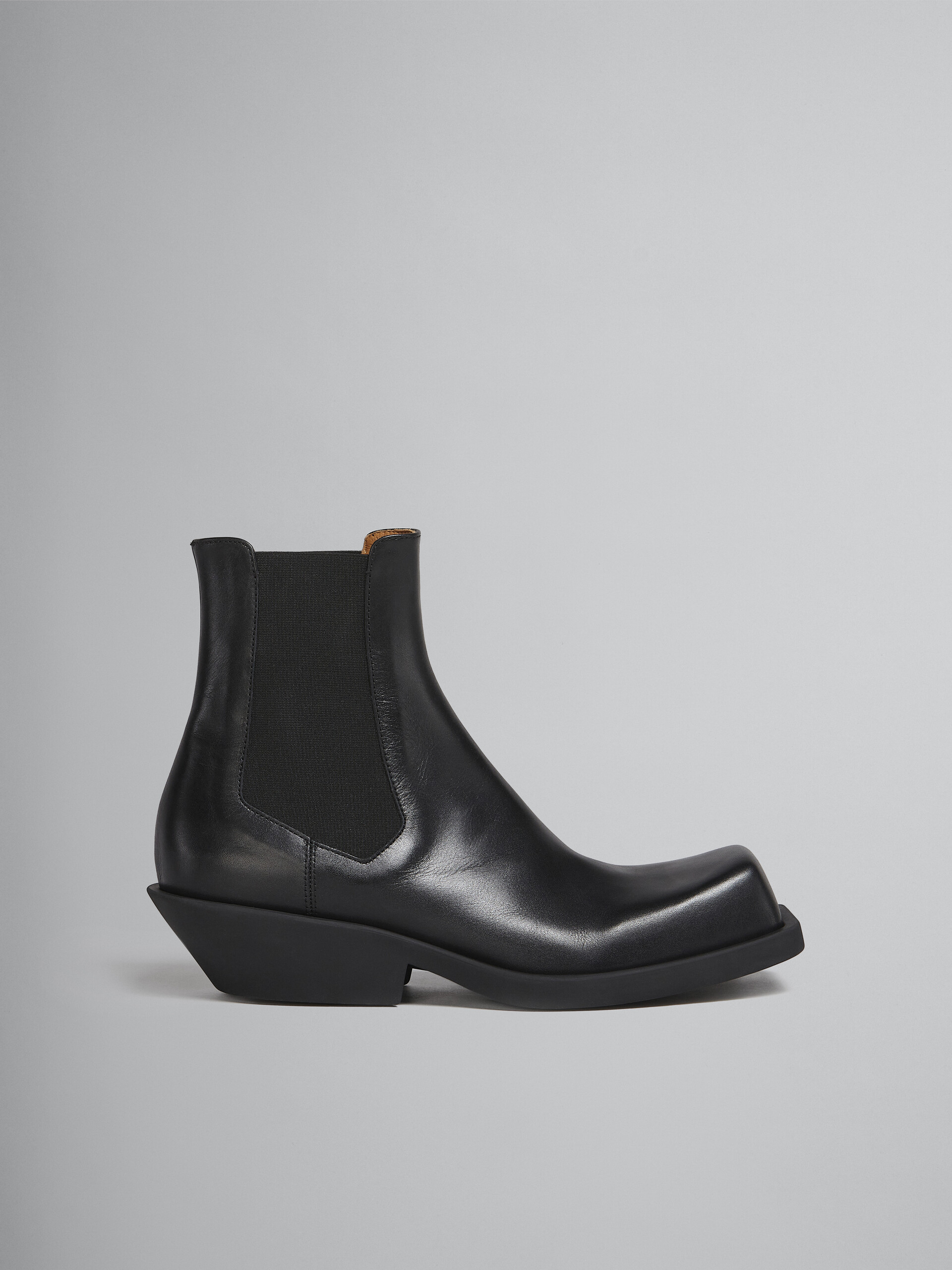 Black leather Chelsea boot - Boots - Image 1