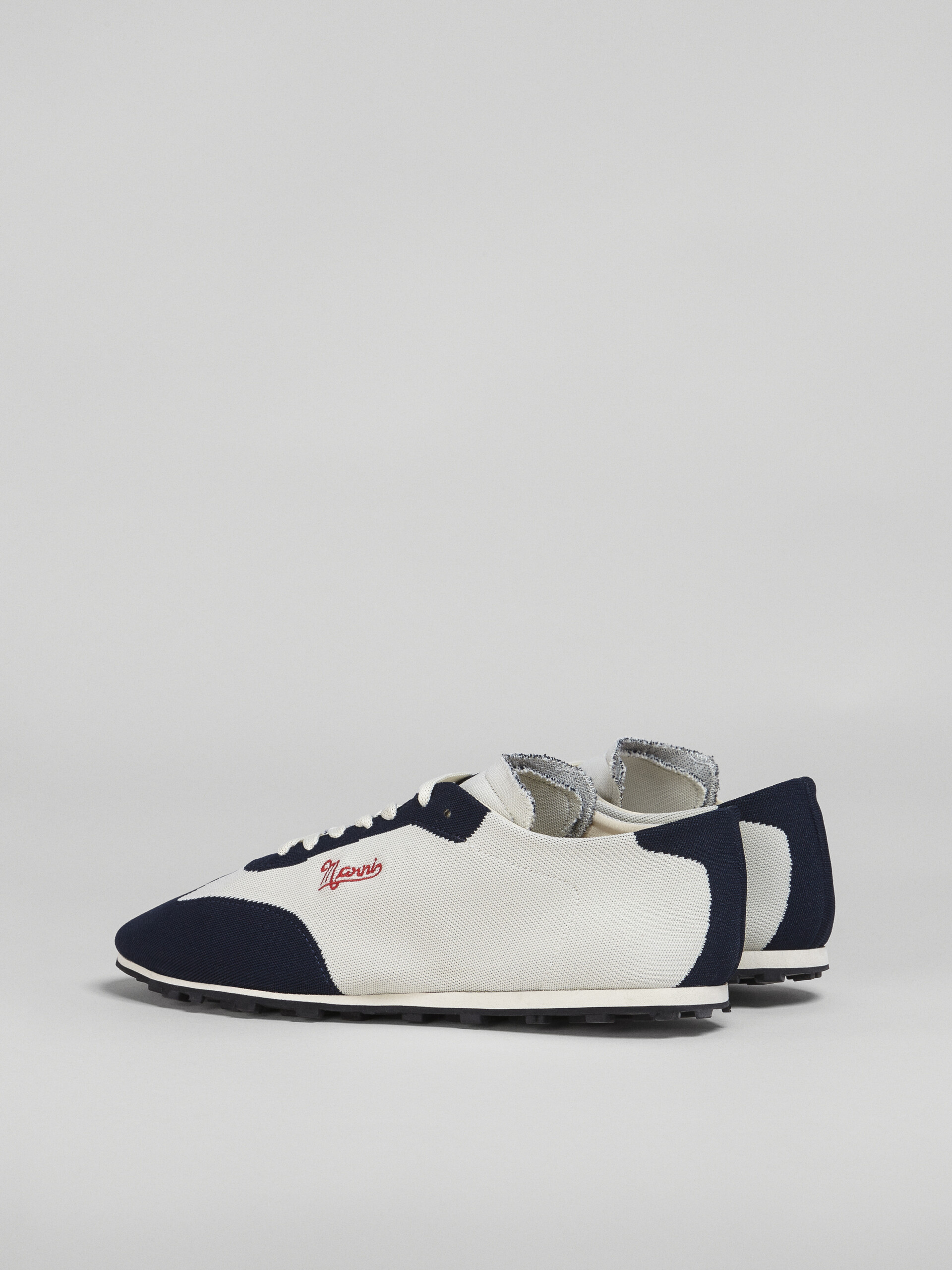 ベージュとブルー ストレッチジャガード PEBBLEスニーカー | Marni ベージュとブルー ストレッチジャガード PEBBLEスニーカー | Marni