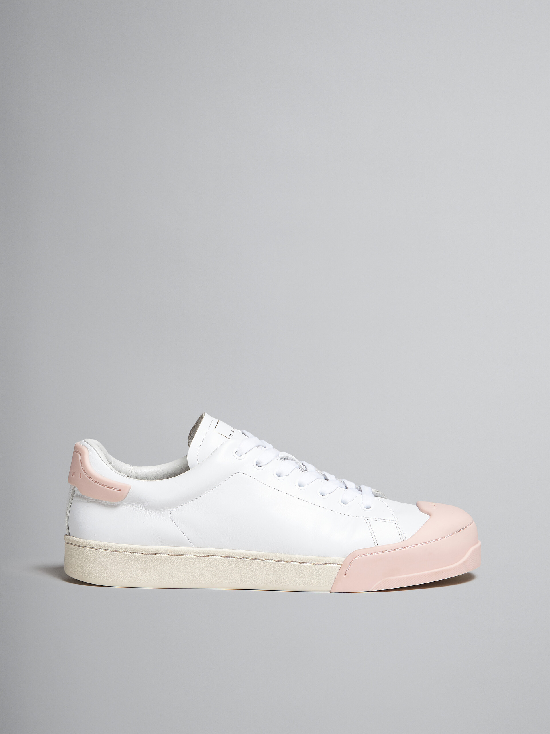 Dada Bumper sneaker in white and pink leather - Sneakers - Image 1